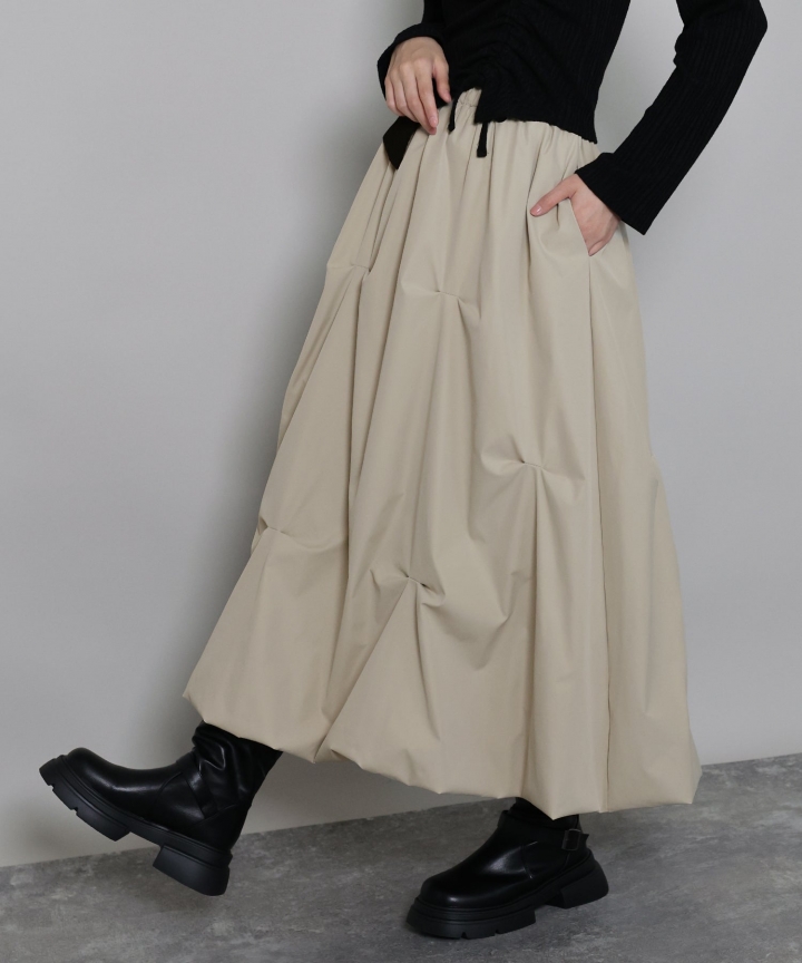 ランダムタックバルーンスカート[J by blue]