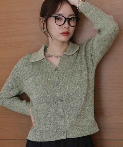 [ J by blue ]メランジスキッパーニット