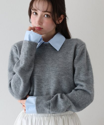 シャツドッキングニット