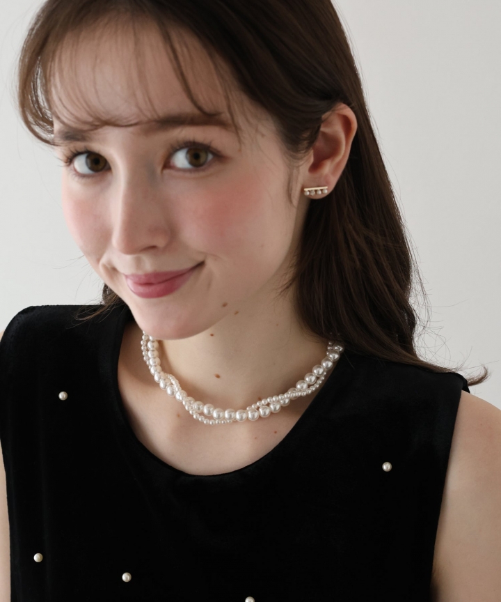 ツイストパールネックレス【ネコポス】