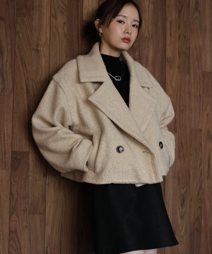【早割5％OFF】プードルボアショートコート