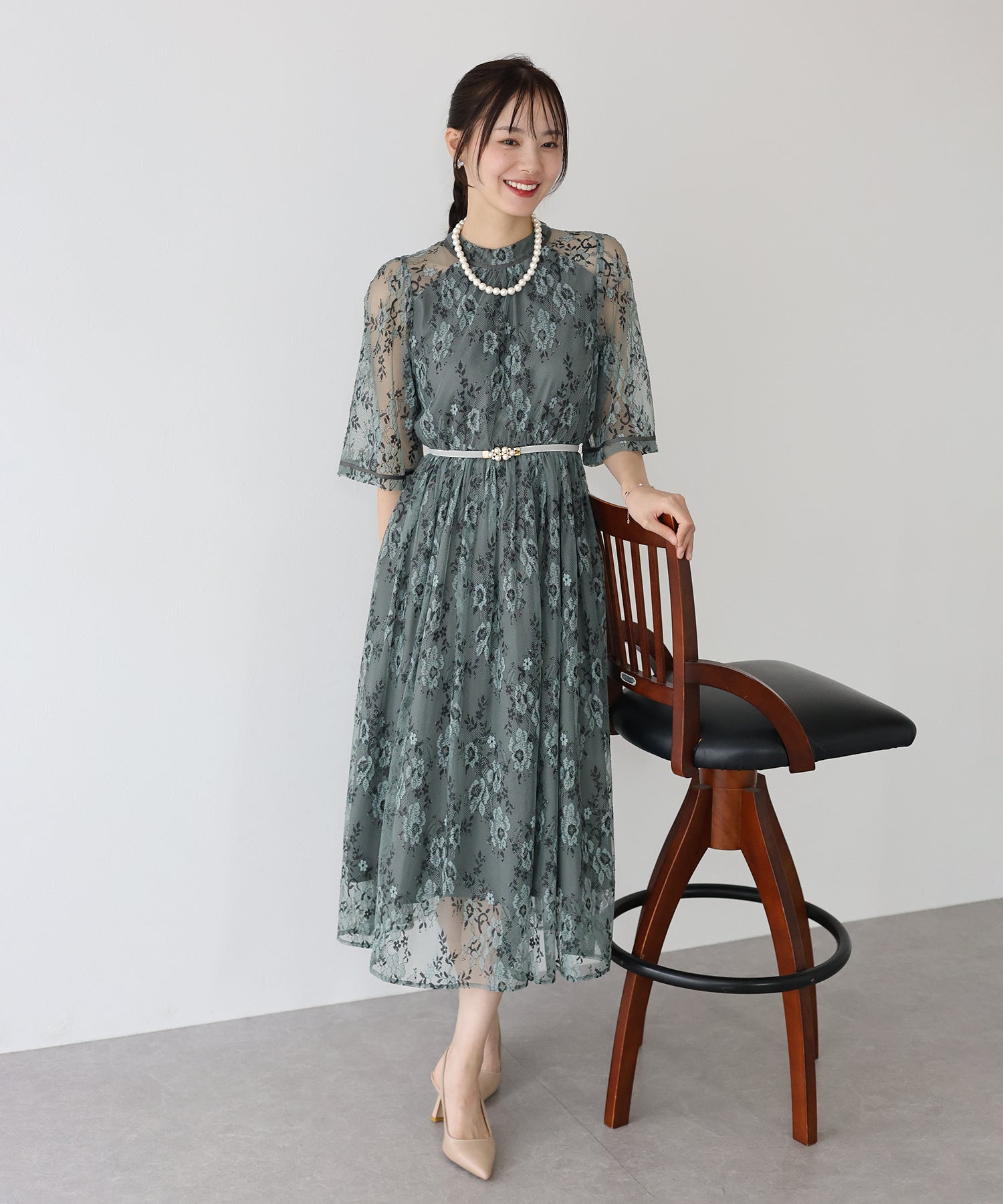 パールビジュ細ゴムベルト パーティーベルト【ネコポス】