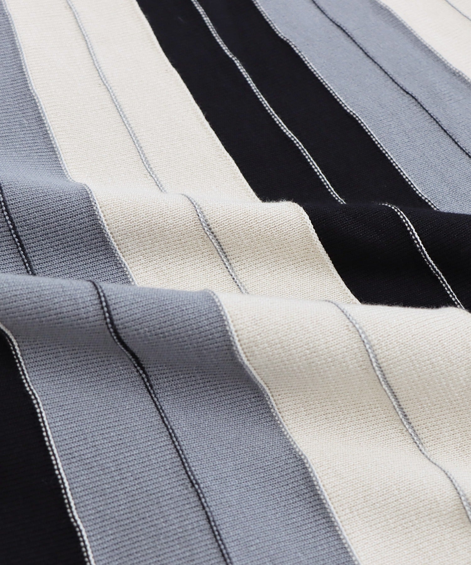 配色ニットスカート