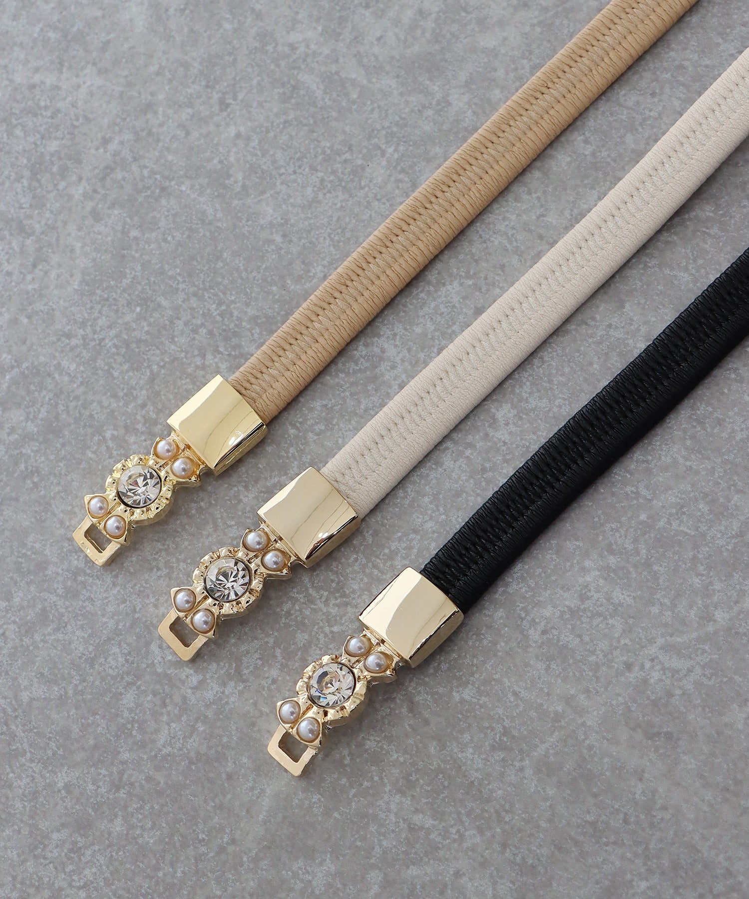 パールバックルゴムベルト【ネコポス】