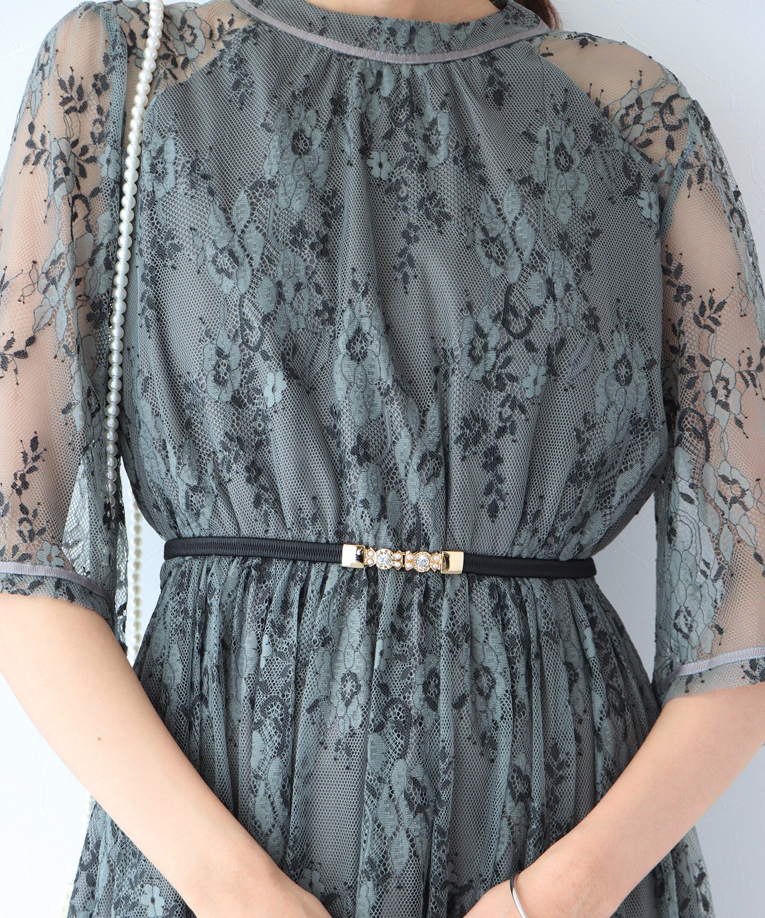 パールバックルゴムベルト【ネコポス】