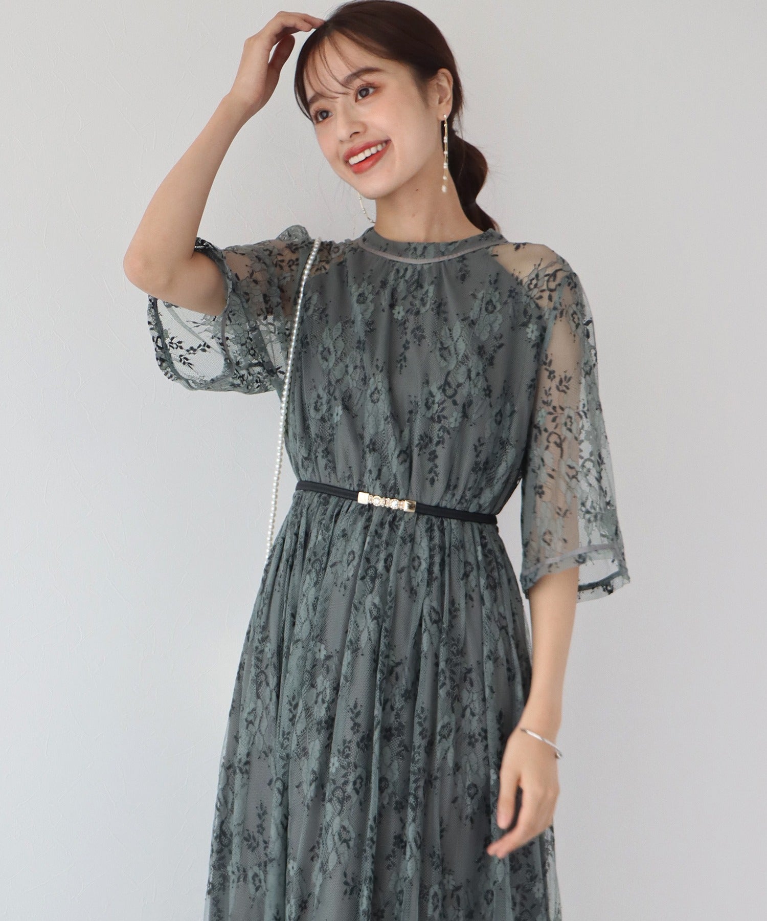 パールバックルゴムベルト【ネコポス】