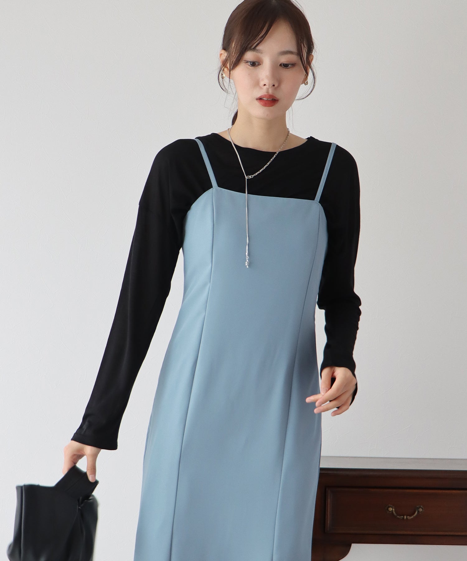 【SALE】Iラインホルターキャミワンピース