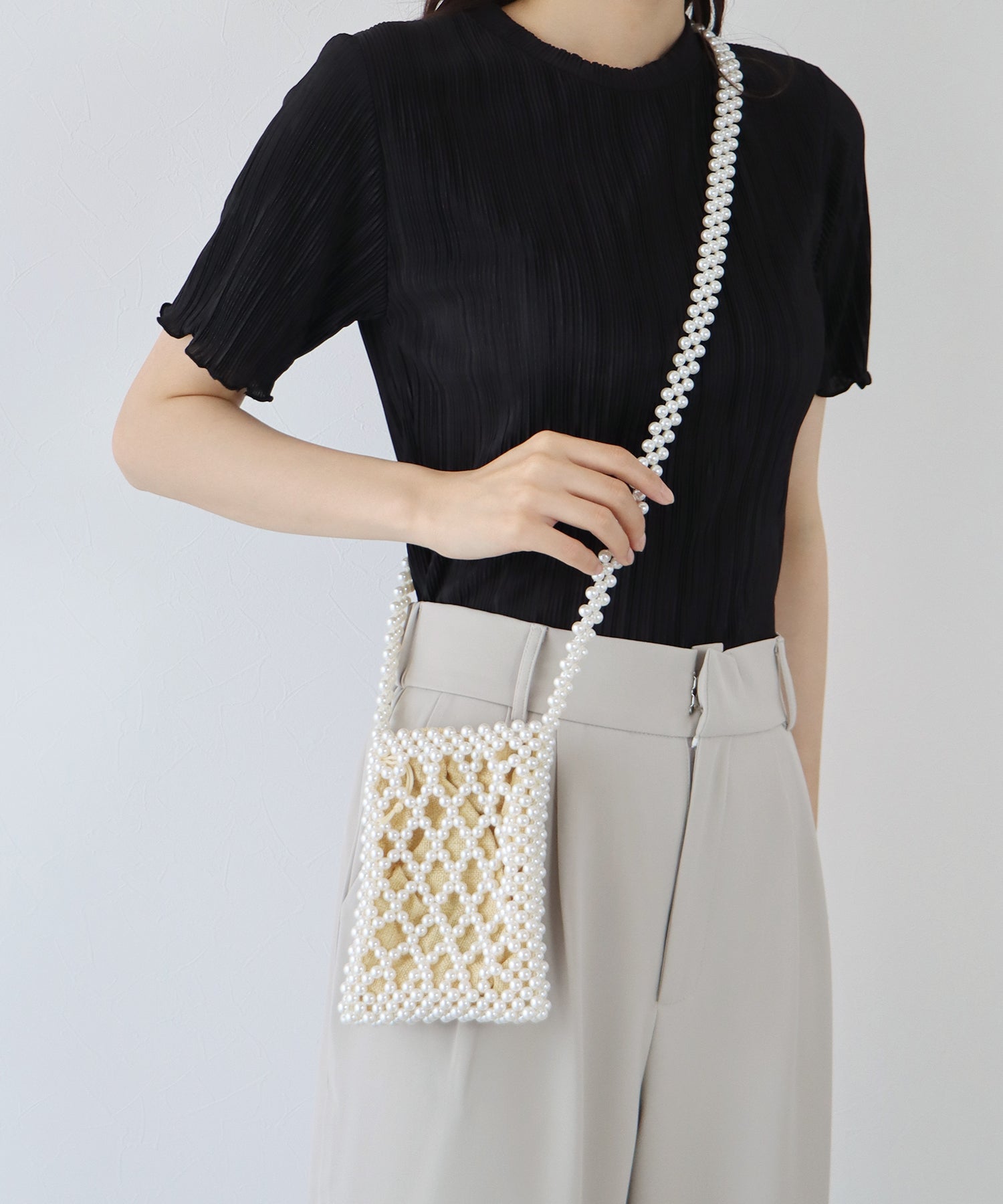 【SALE】2WAYパールショルダーバッグ