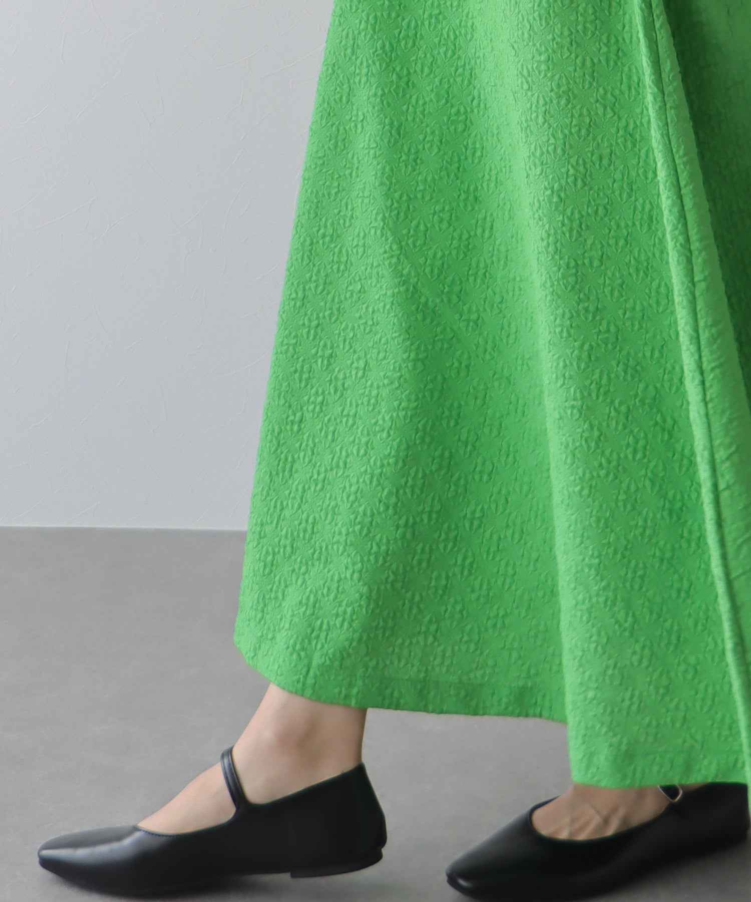 【SALE】ふくれジャガードボリュームフレアスカート