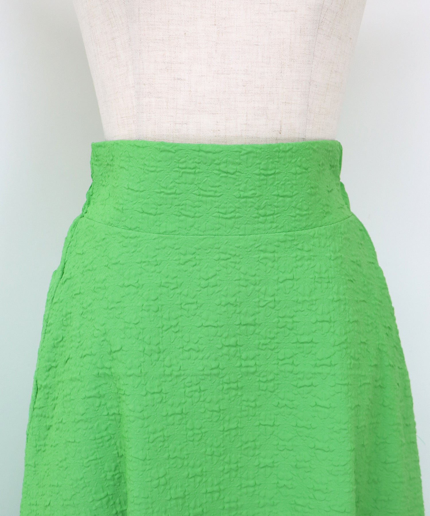 【SALE】ふくれジャガードボリュームフレアスカート