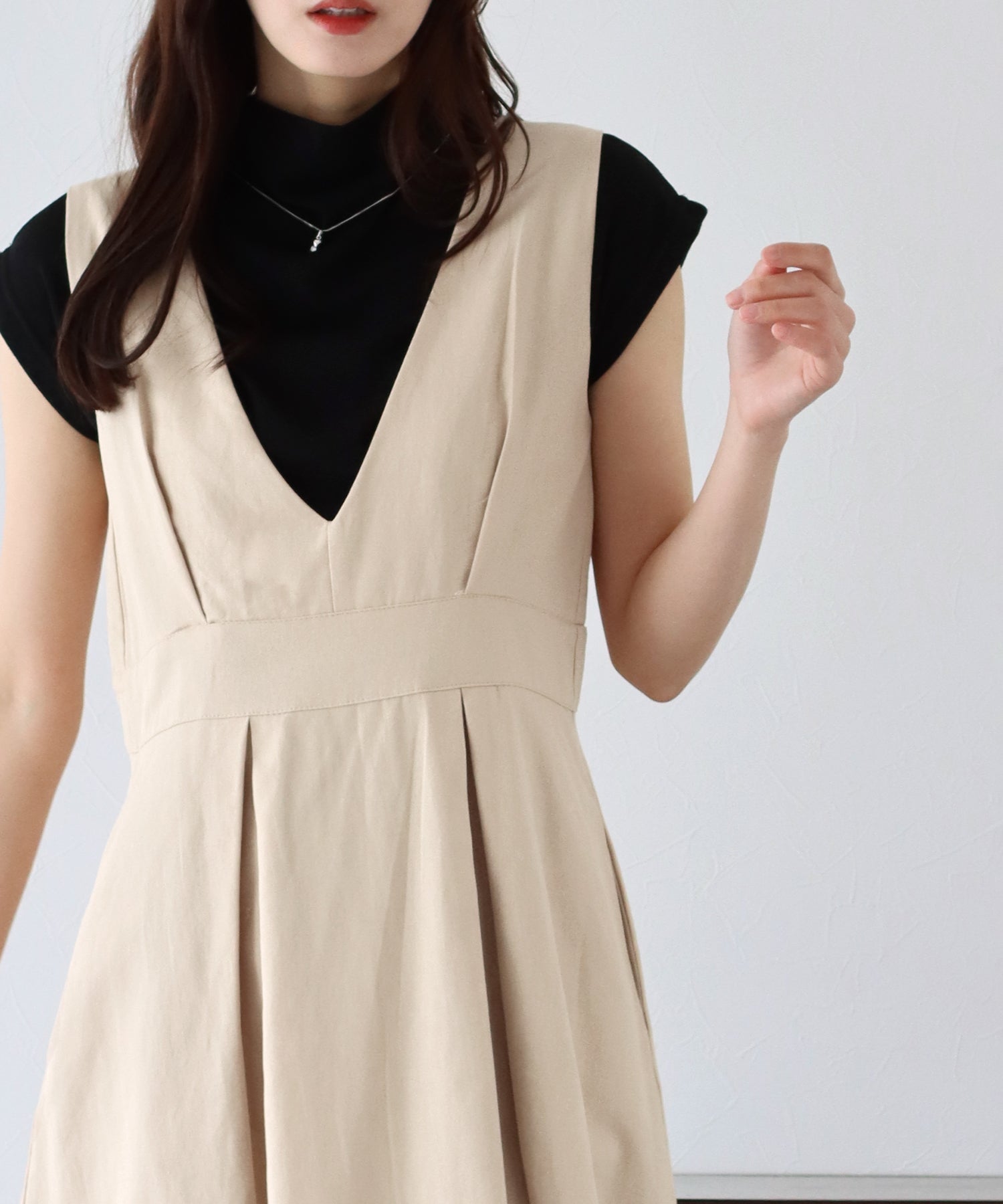 【SALE】ツイード&ツイルフレアジャンスカ