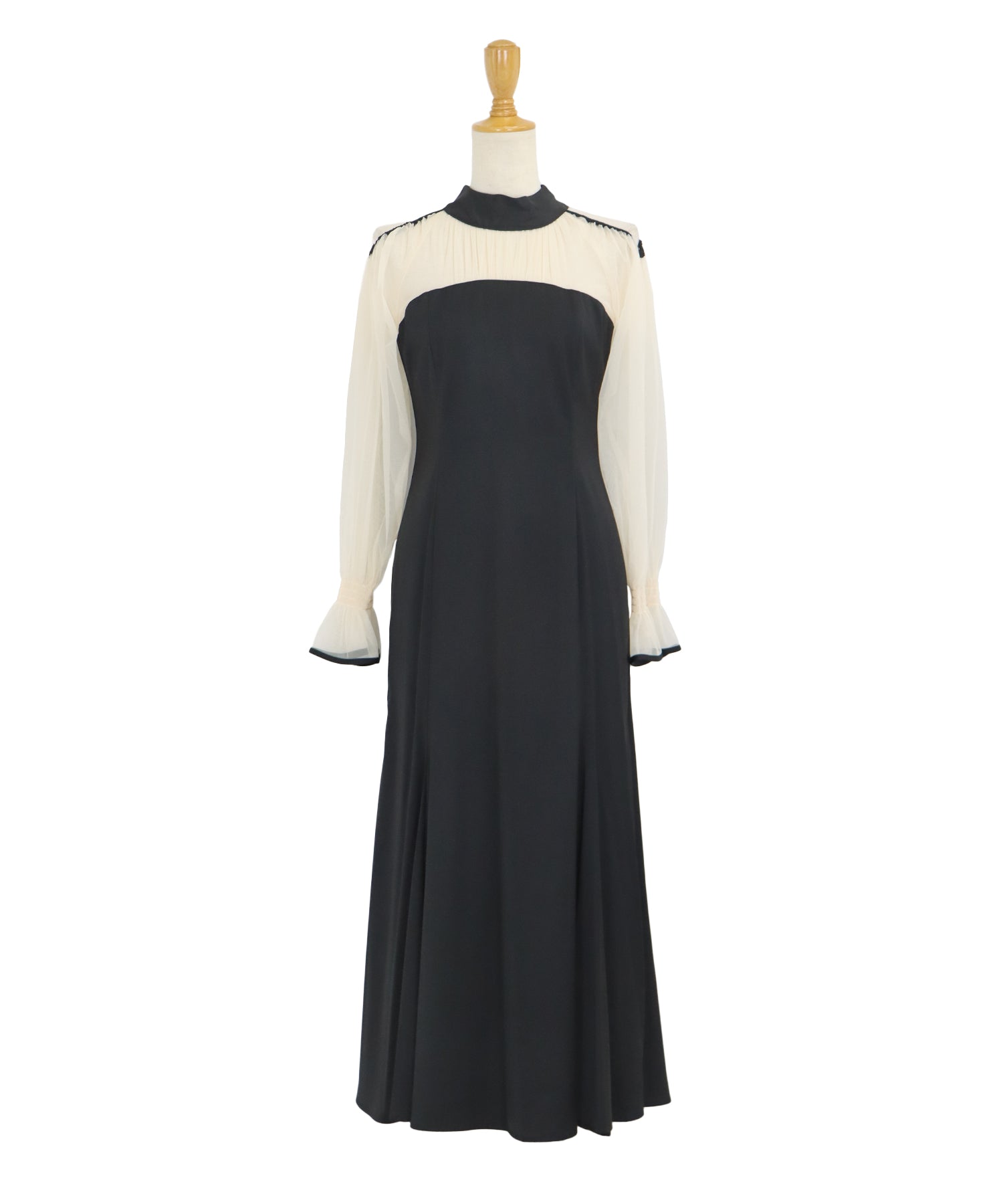 【TIME SALE】カットアウトチュールマーメイドパーティードレス