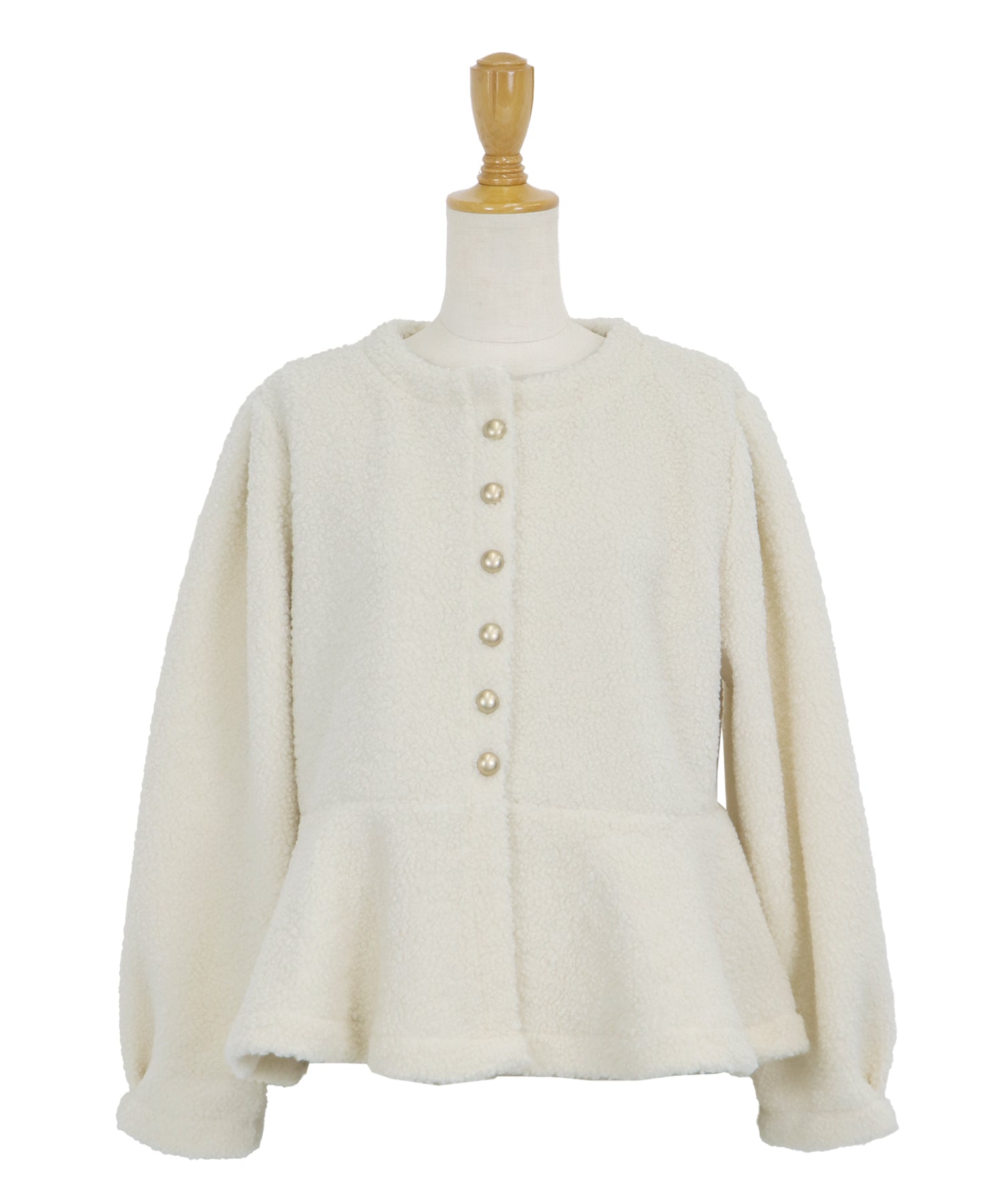 【SALE】もこもこペプラムコート