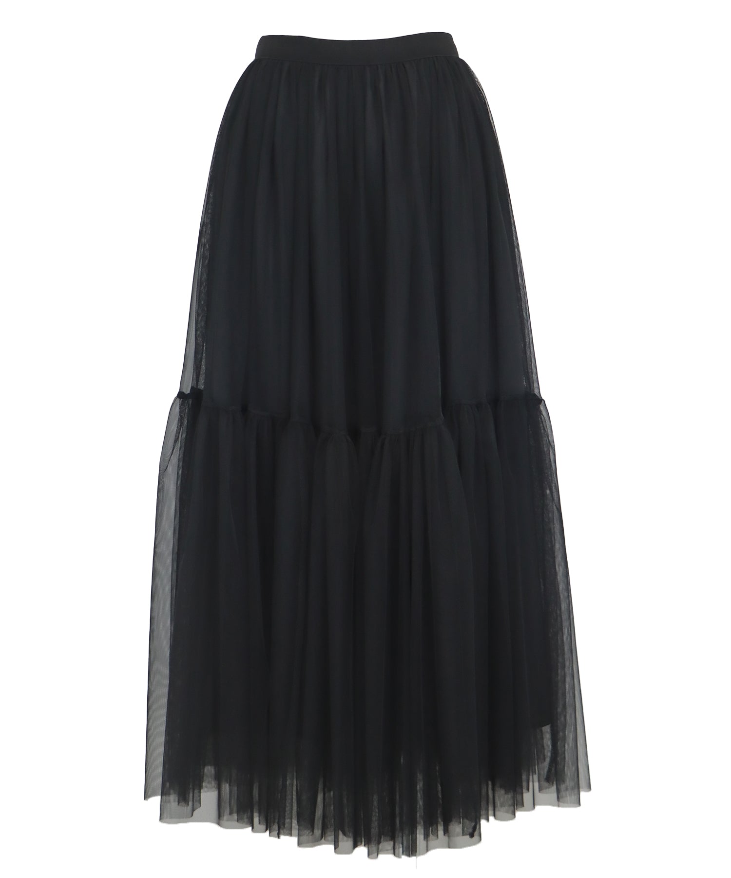 【SALE】チュールティアードスカート