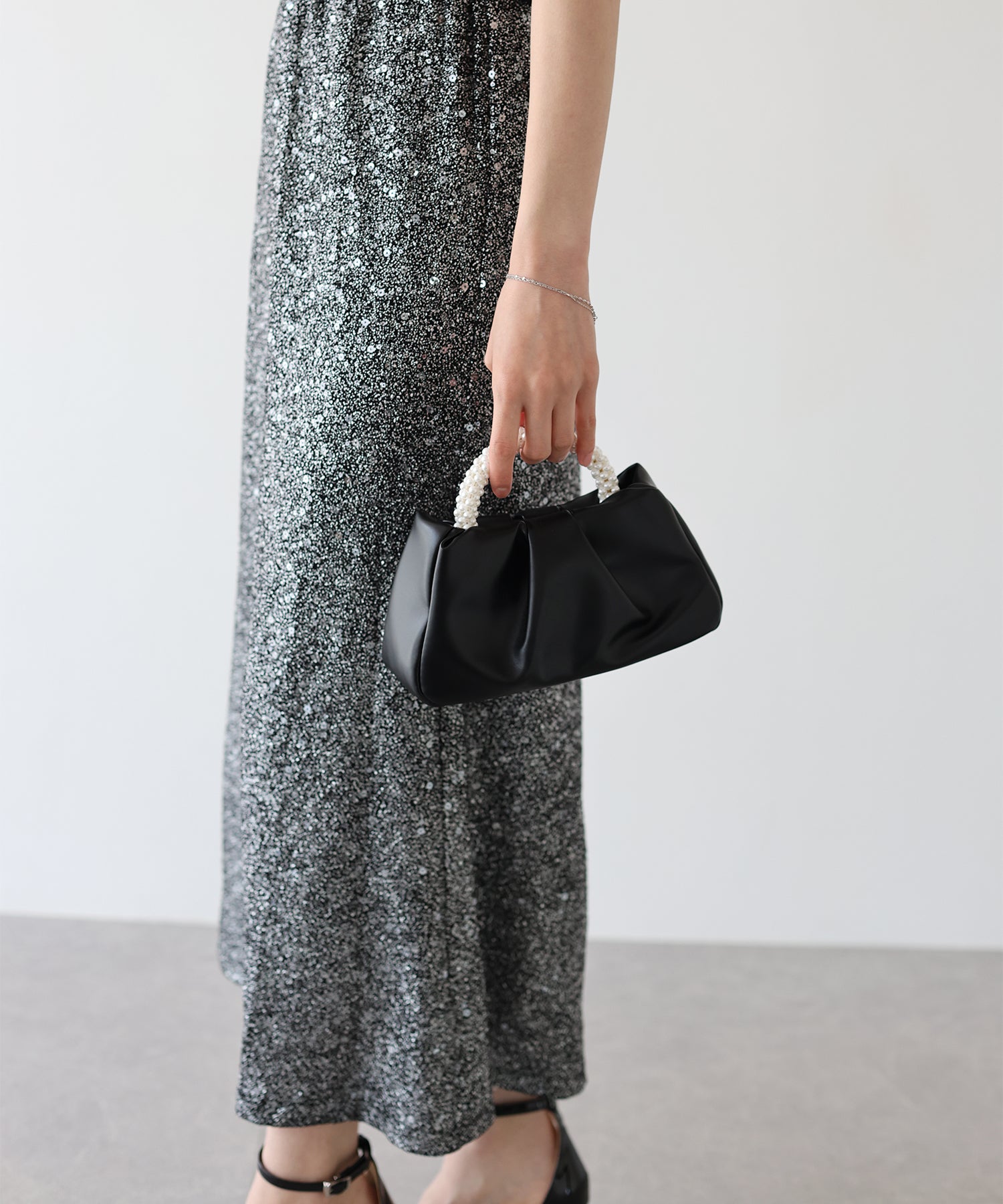 【SALE】パールハンドル2WAYミニバッグ