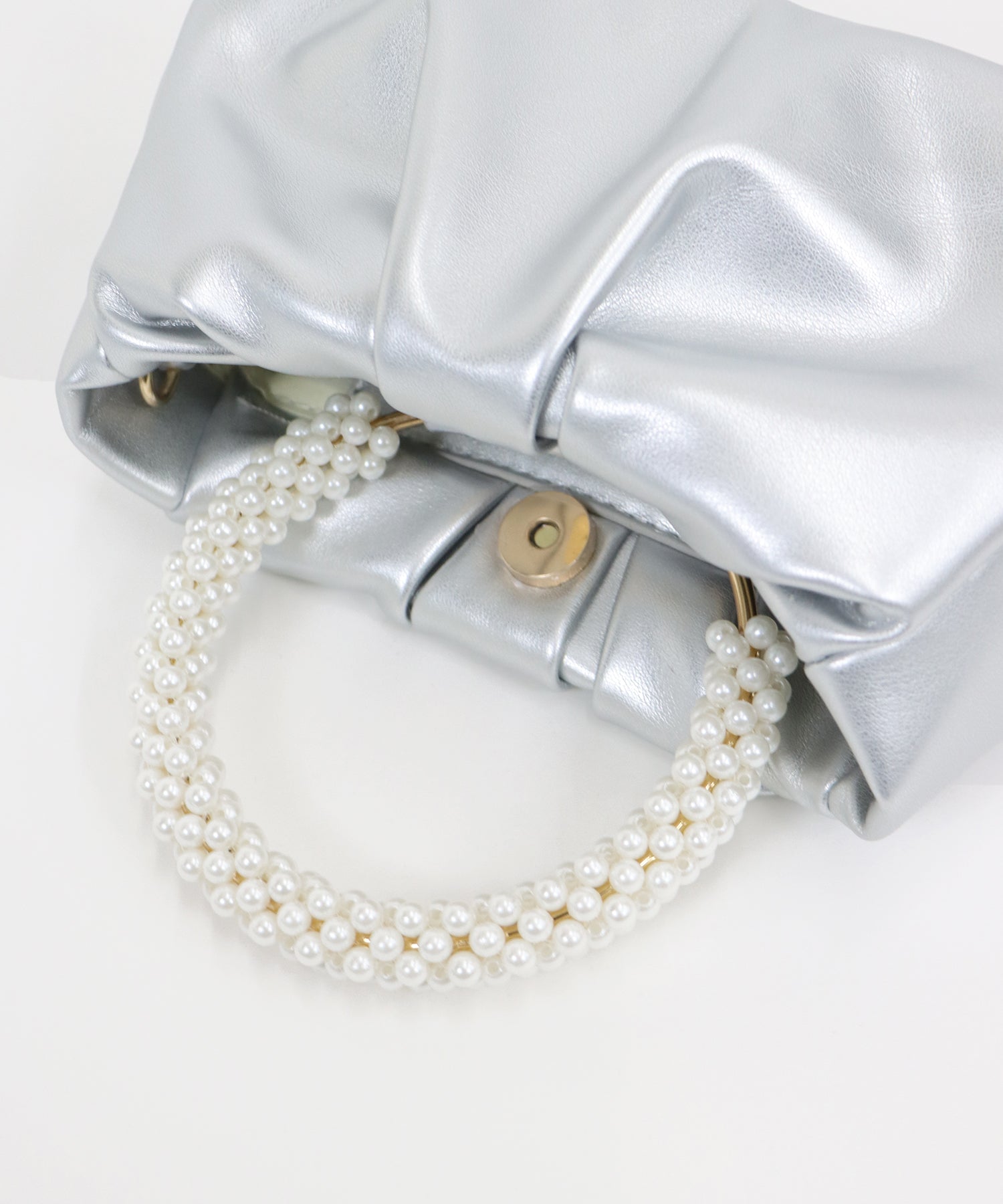 【SALE】パールハンドル2WAYミニバッグ
