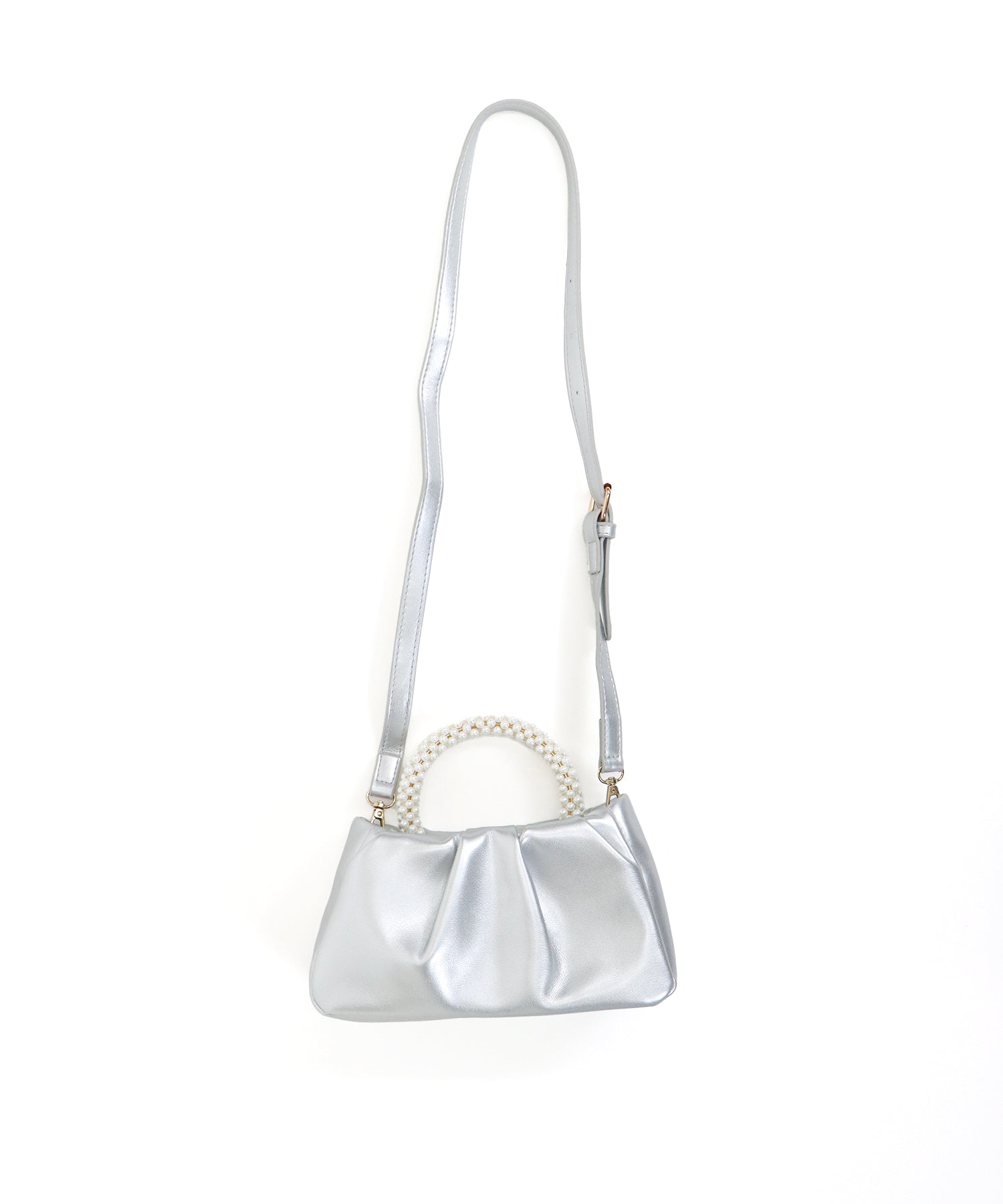 【SALE】パールハンドル2WAYミニバッグ