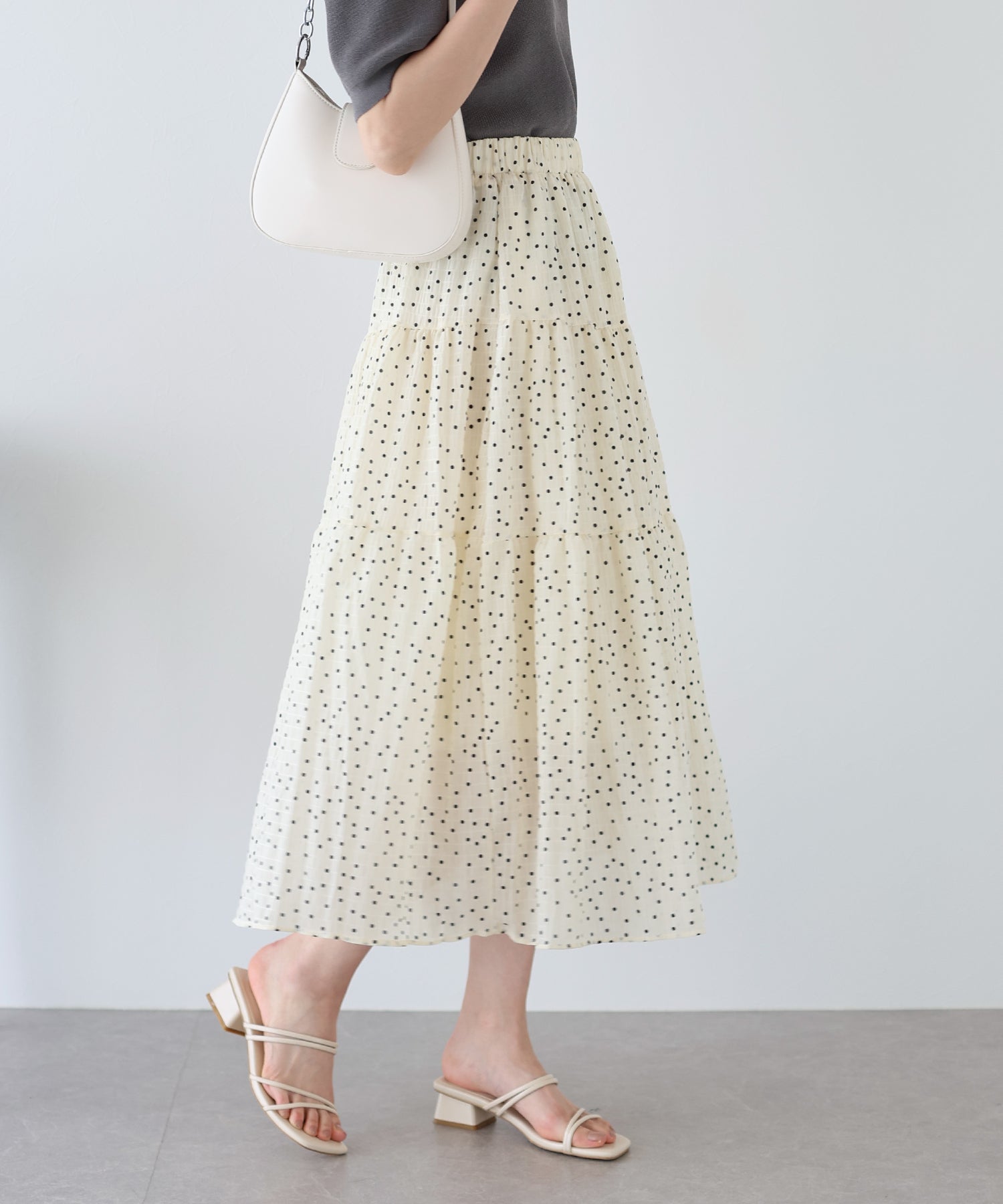 【SALE】アソートプリントティアードスカート