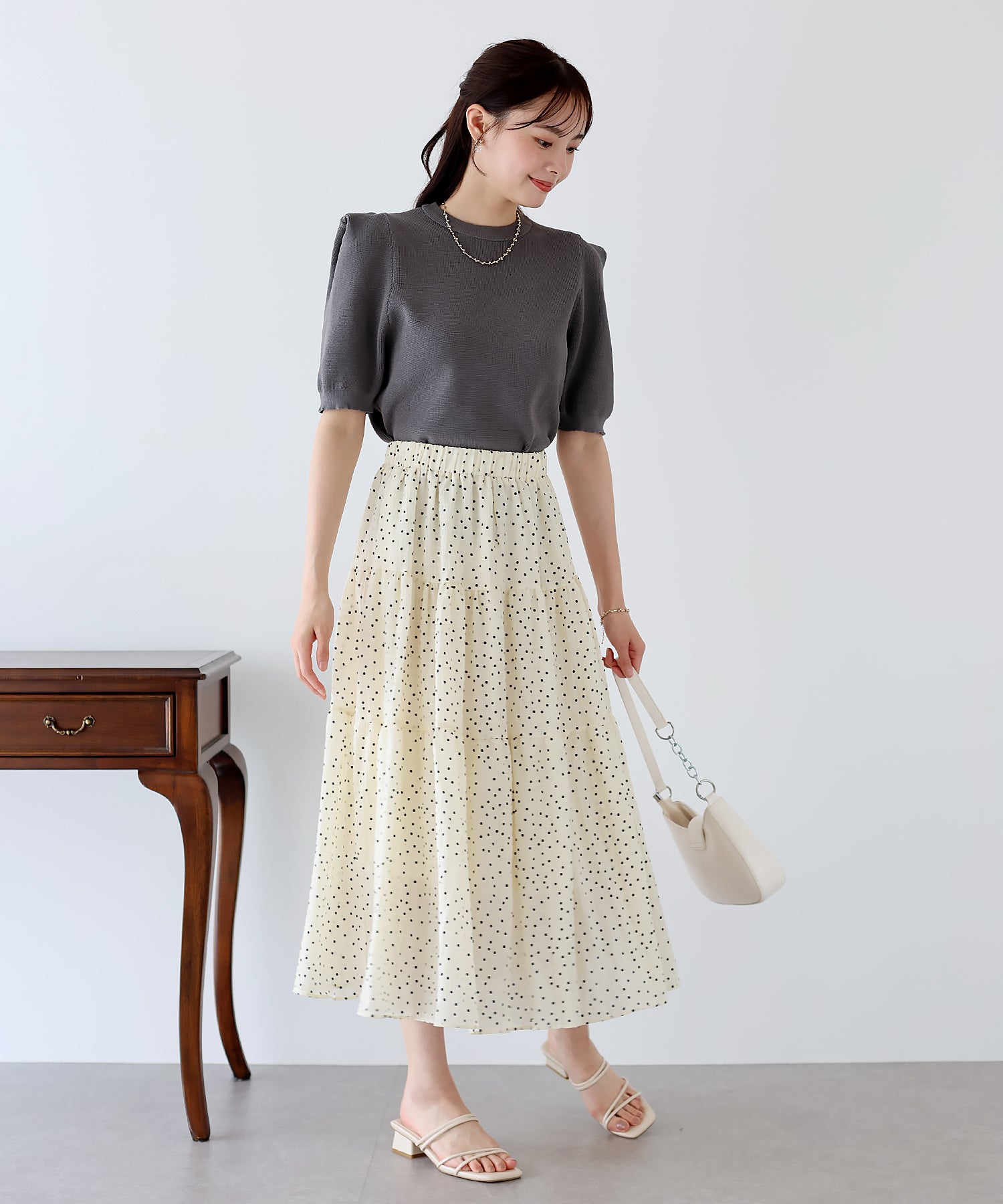 【SALE】アソートプリントティアードスカート