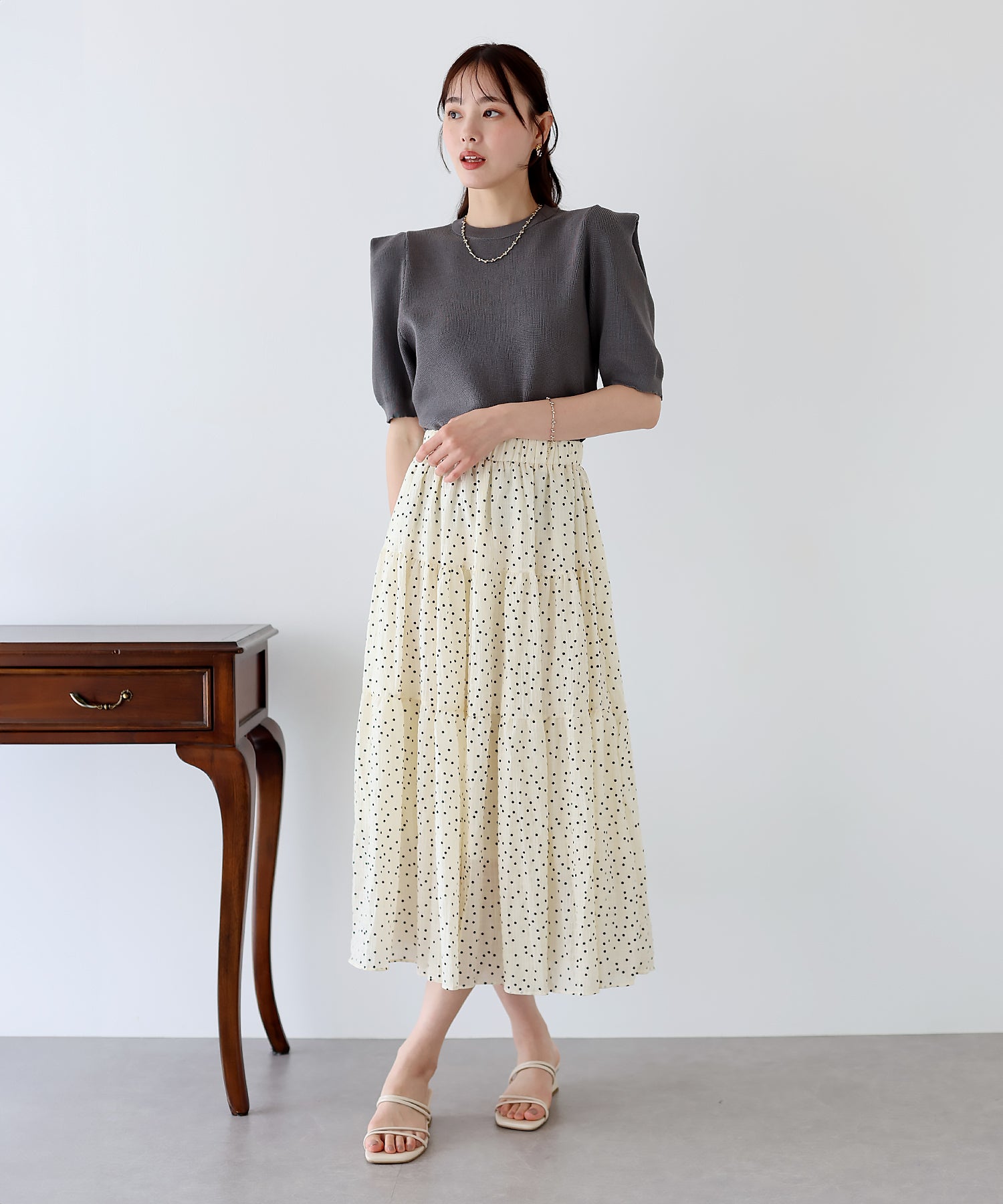 【SALE】アソートプリントティアードスカート