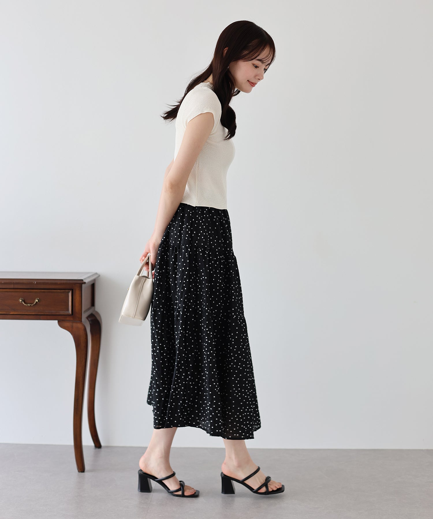 【SALE】アソートプリントティアードスカート