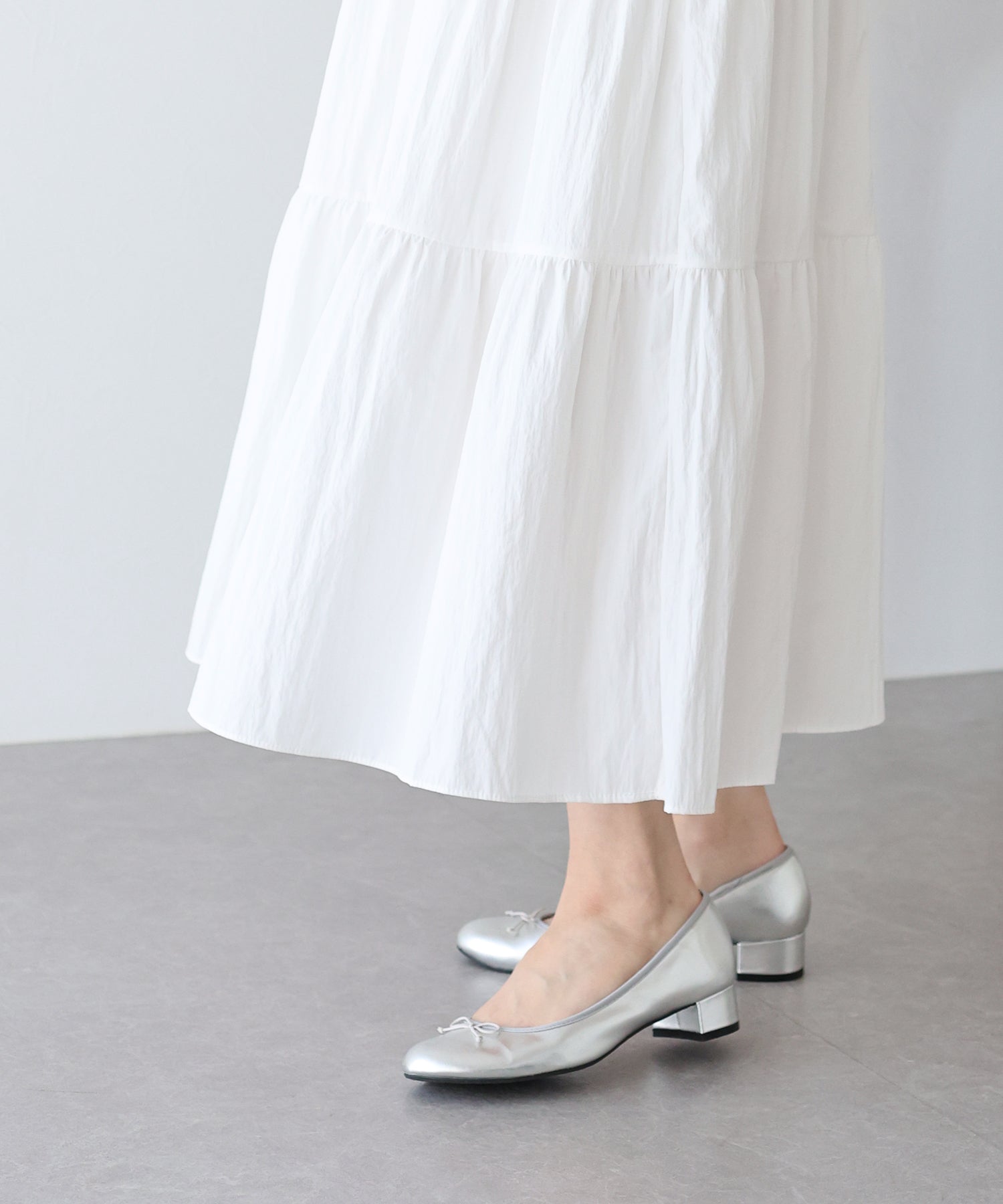 【SALE】ナイロンティアードスカート