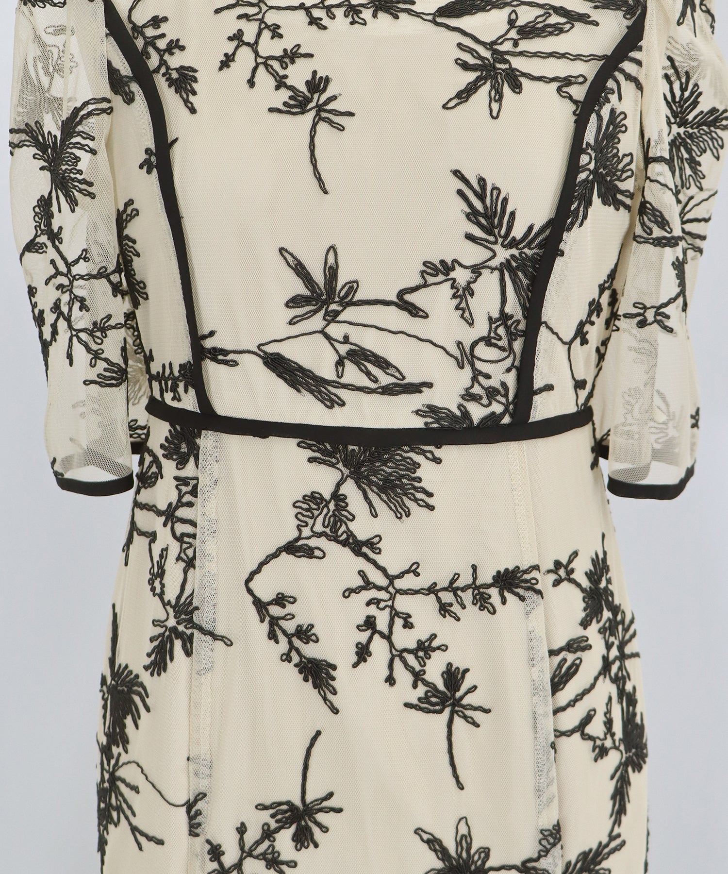 【TIME SALE】バイカラー刺繍レースパーティードレス