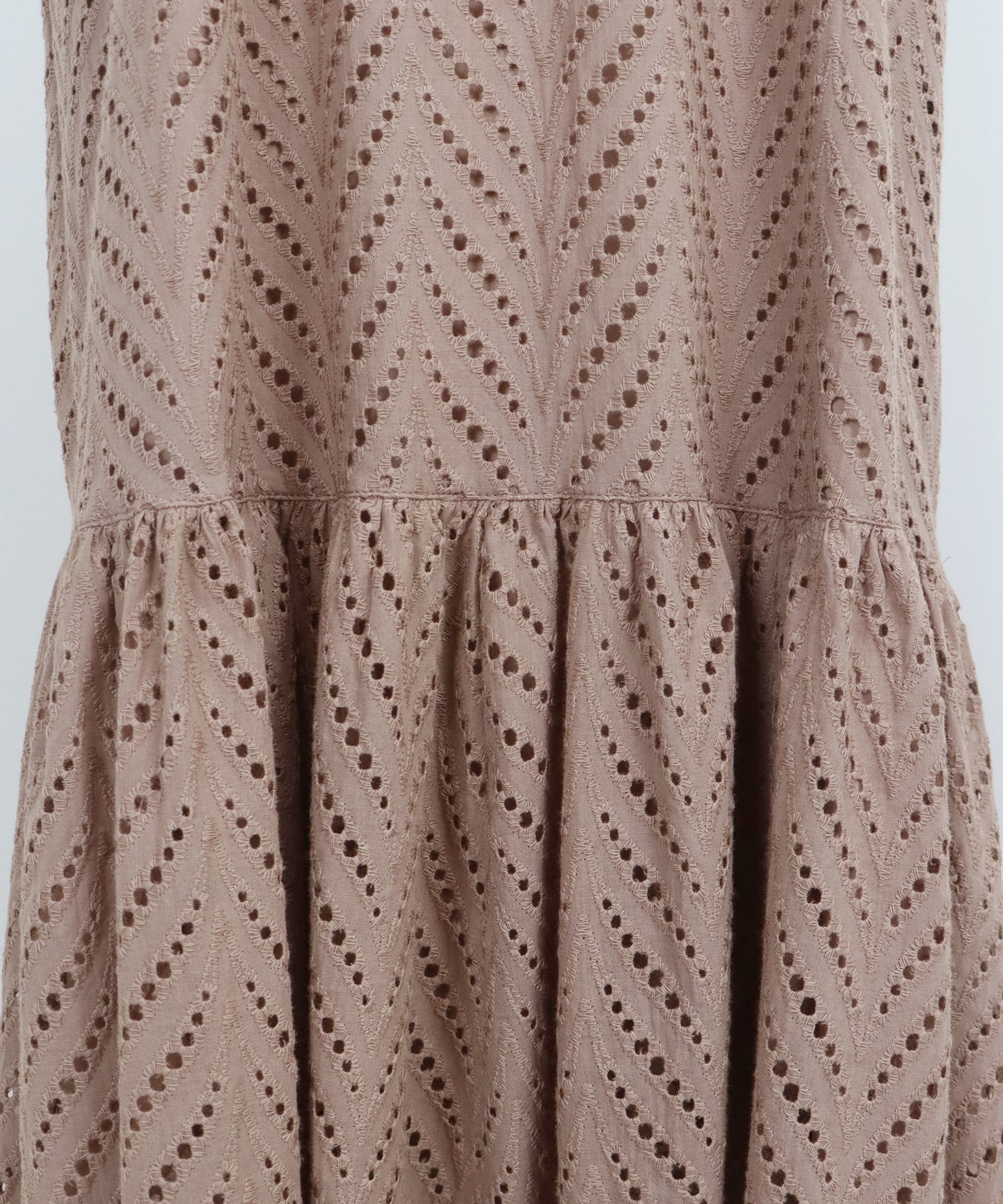 【SALE】コットンレースティアードワンピース