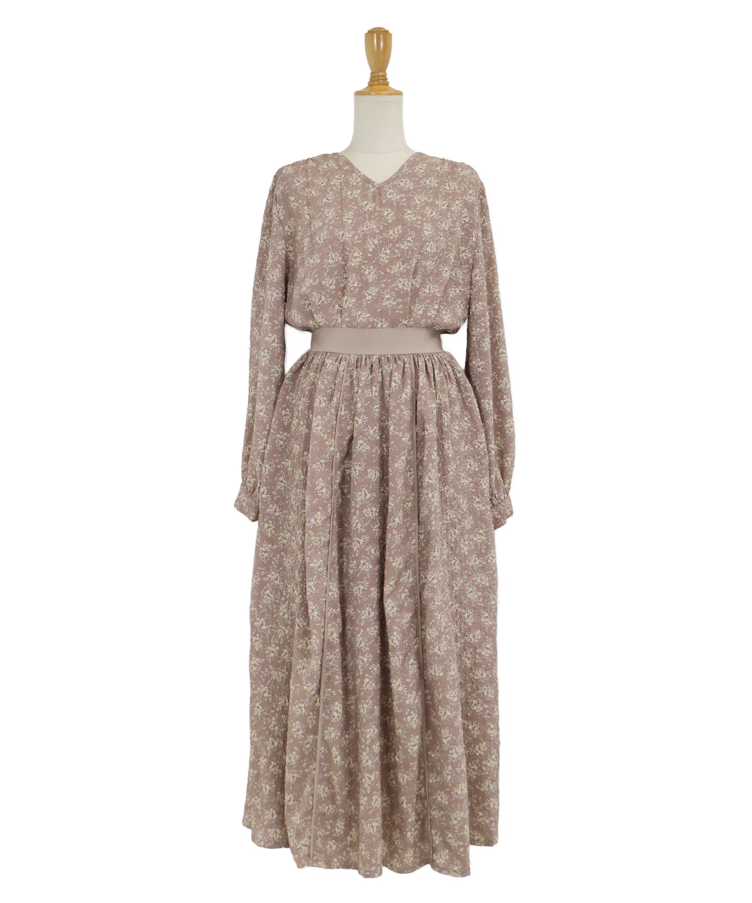 【SALE】エンボスプリントワンピース