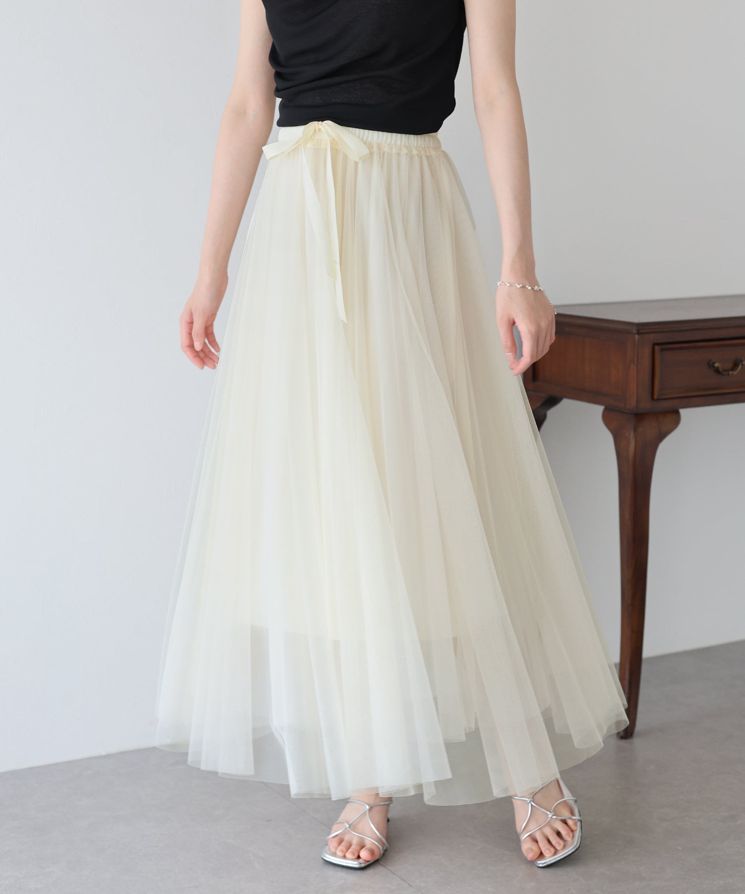 【SALE】グラデーションチュールスカート