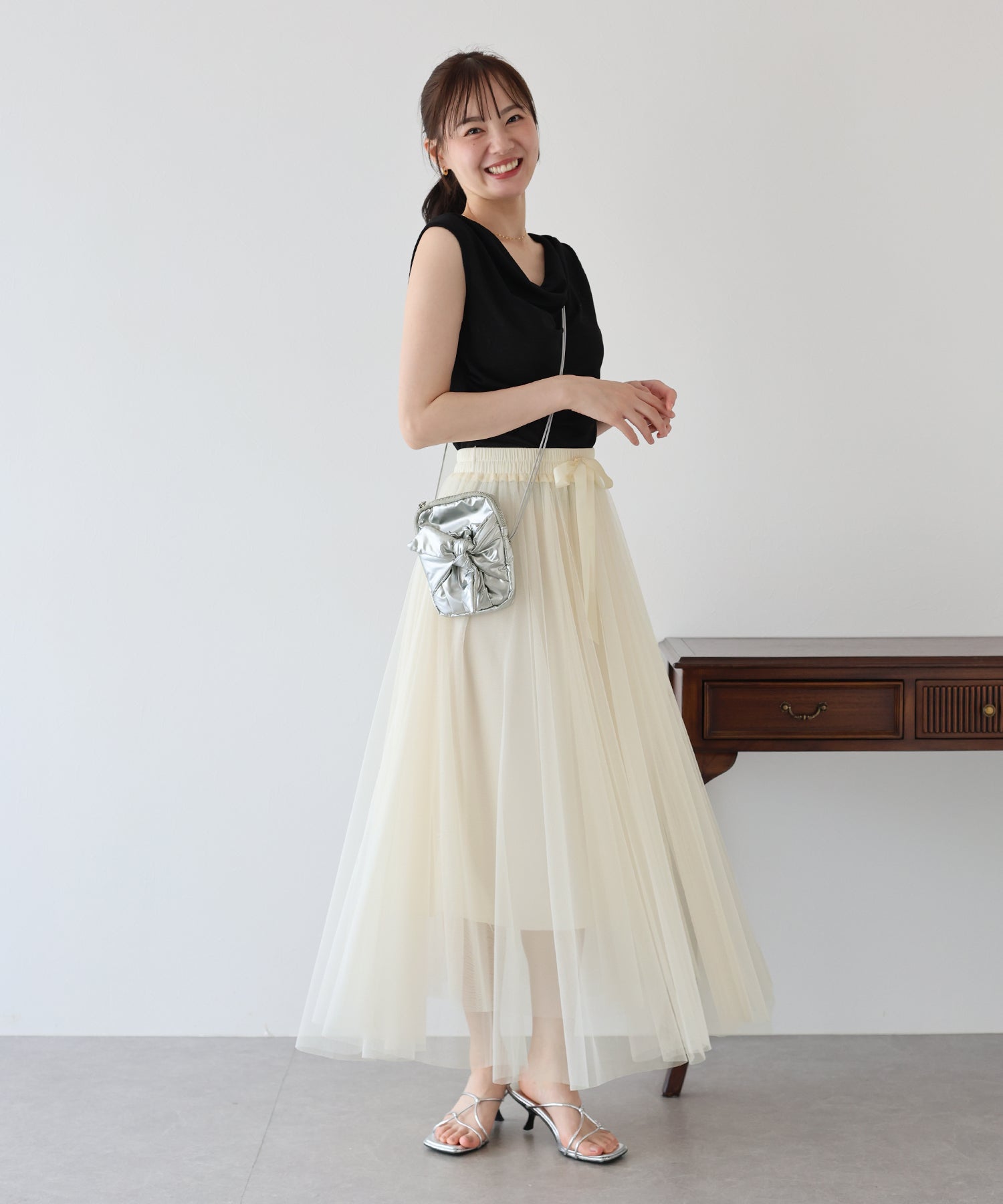 【SALE】グラデーションチュールスカート