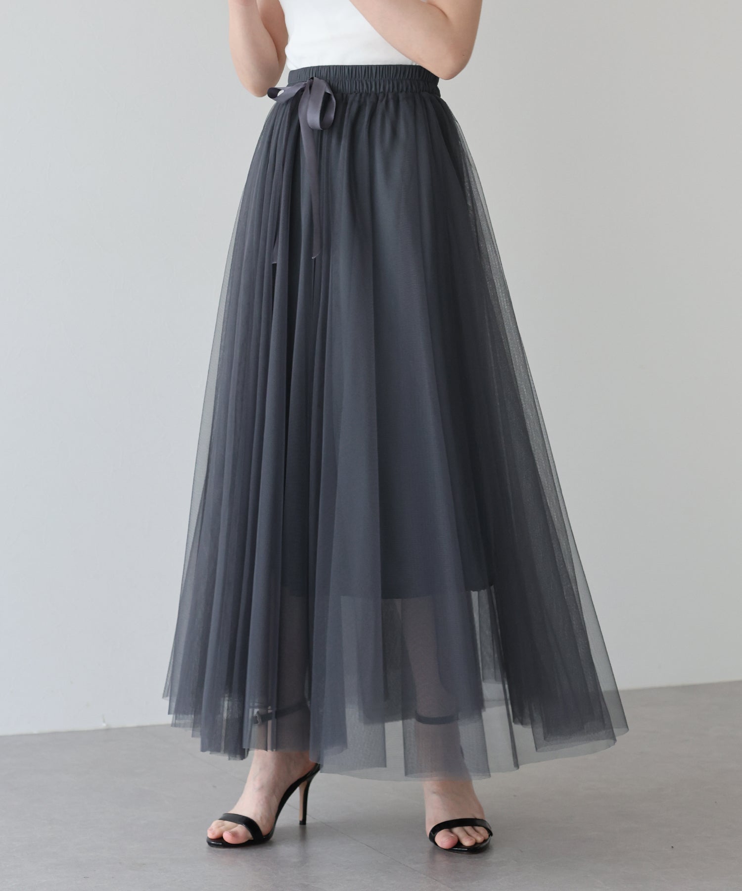 【SALE】グラデーションチュールスカート