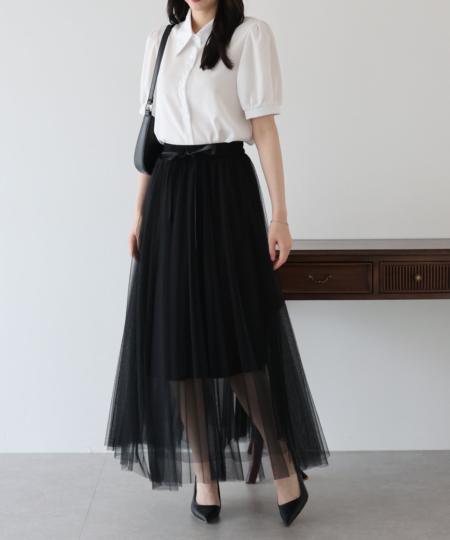 【SALE】グラデーションチュールスカート