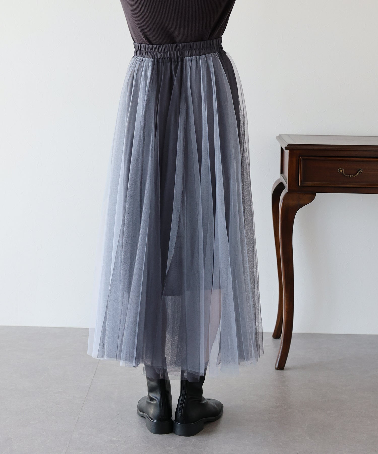 【SALE】グラデーションチュールスカート