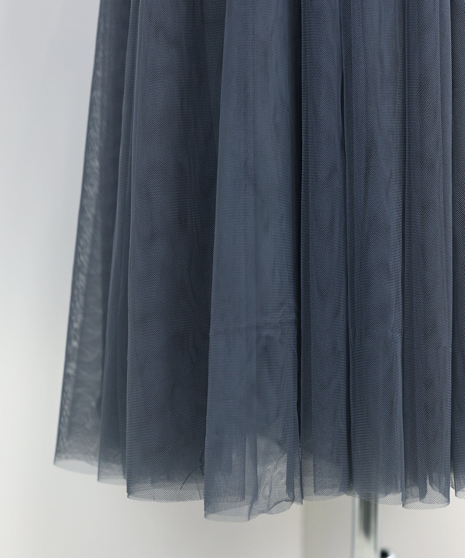 【SALE】チュールニットドッキングワンピース