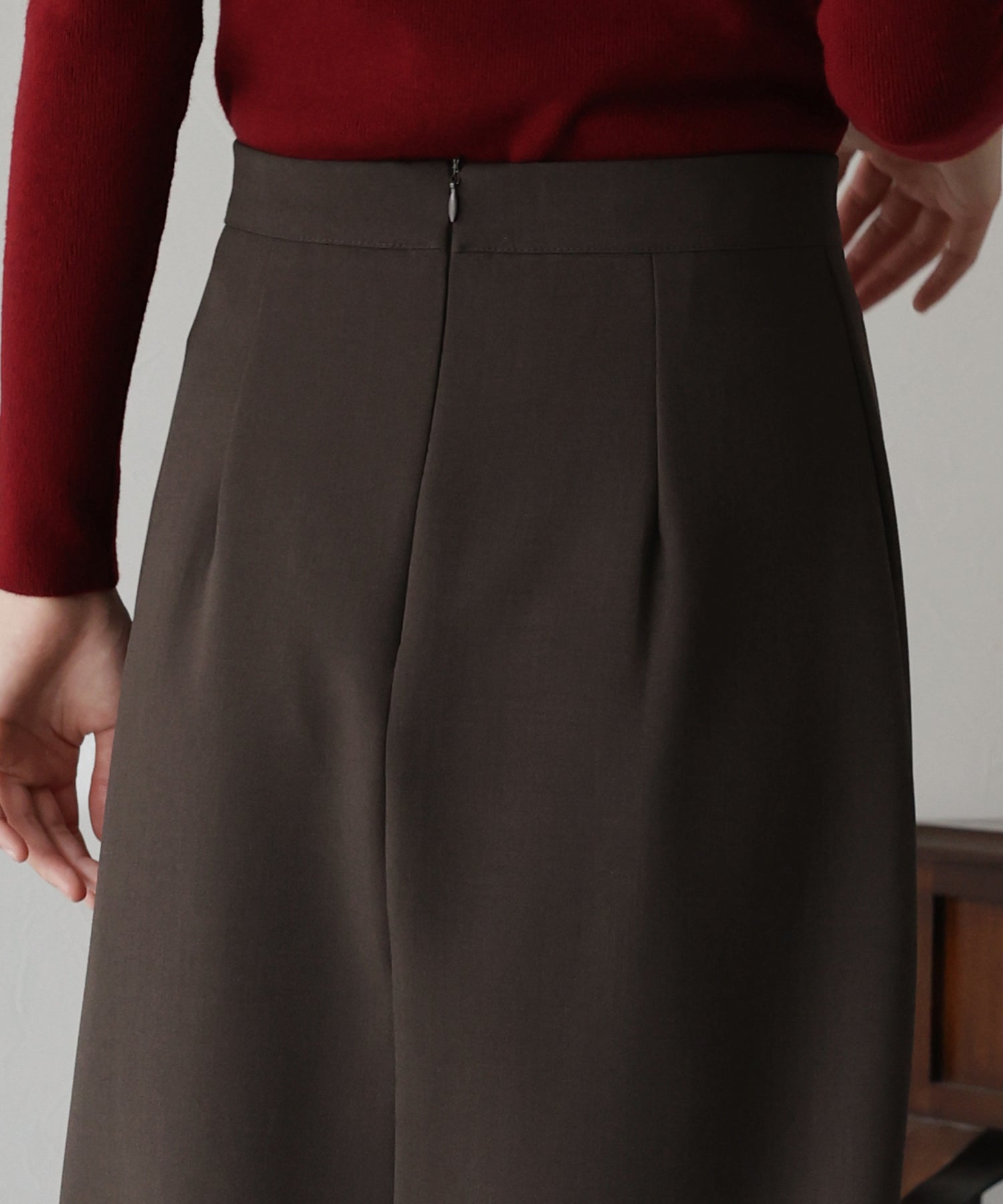 【SALE】サイドリボンIラインスカート