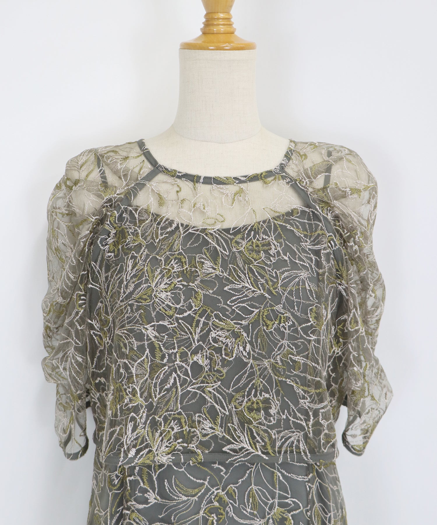 【TIME SALE】花柄刺繍レースセットドレス