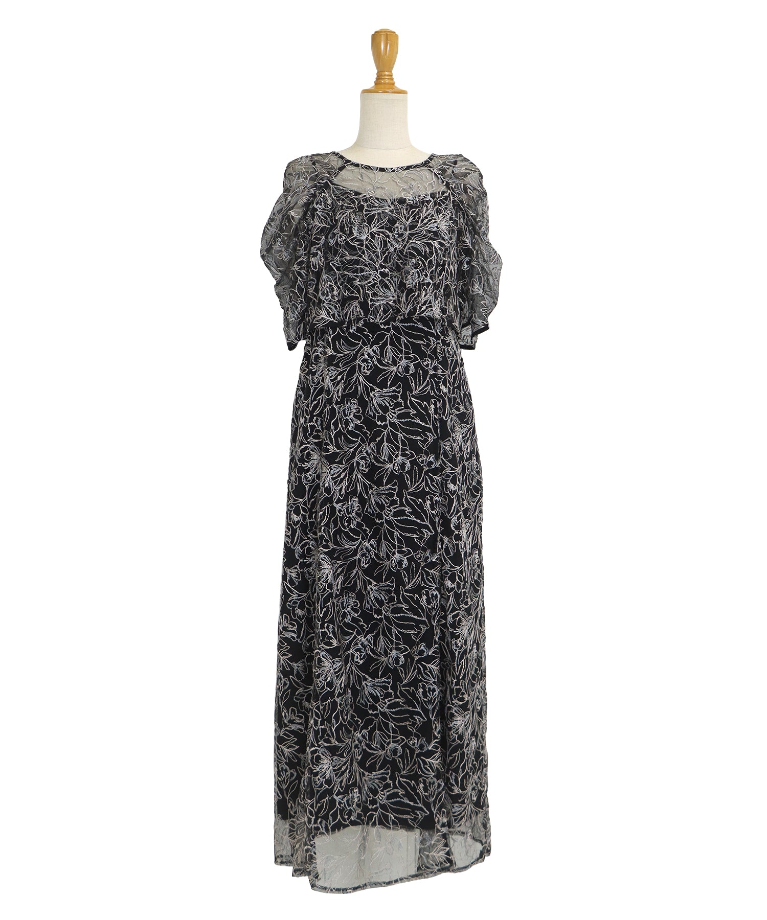 【TIME SALE】花柄刺繍レースセットドレス