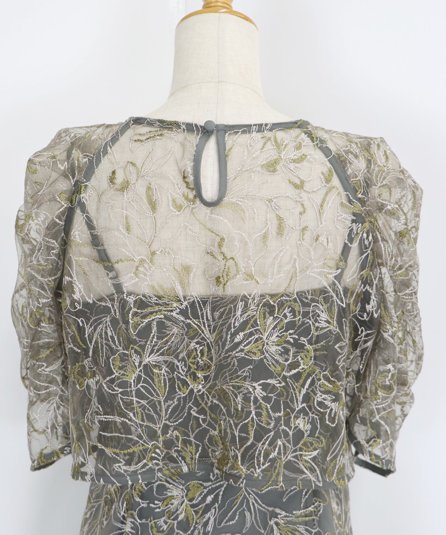 【TIME SALE】花柄刺繍レースセットドレス