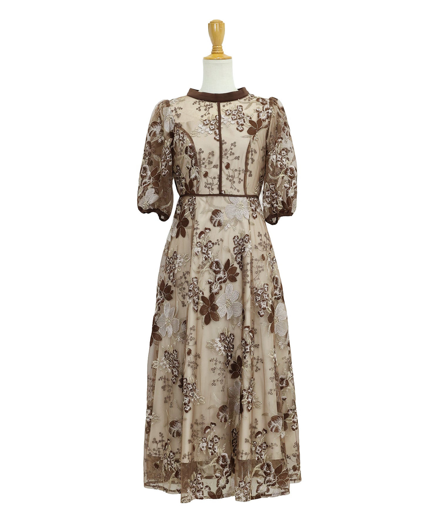 【TIME SALE】フラワーエンブロイダリ―ドレス