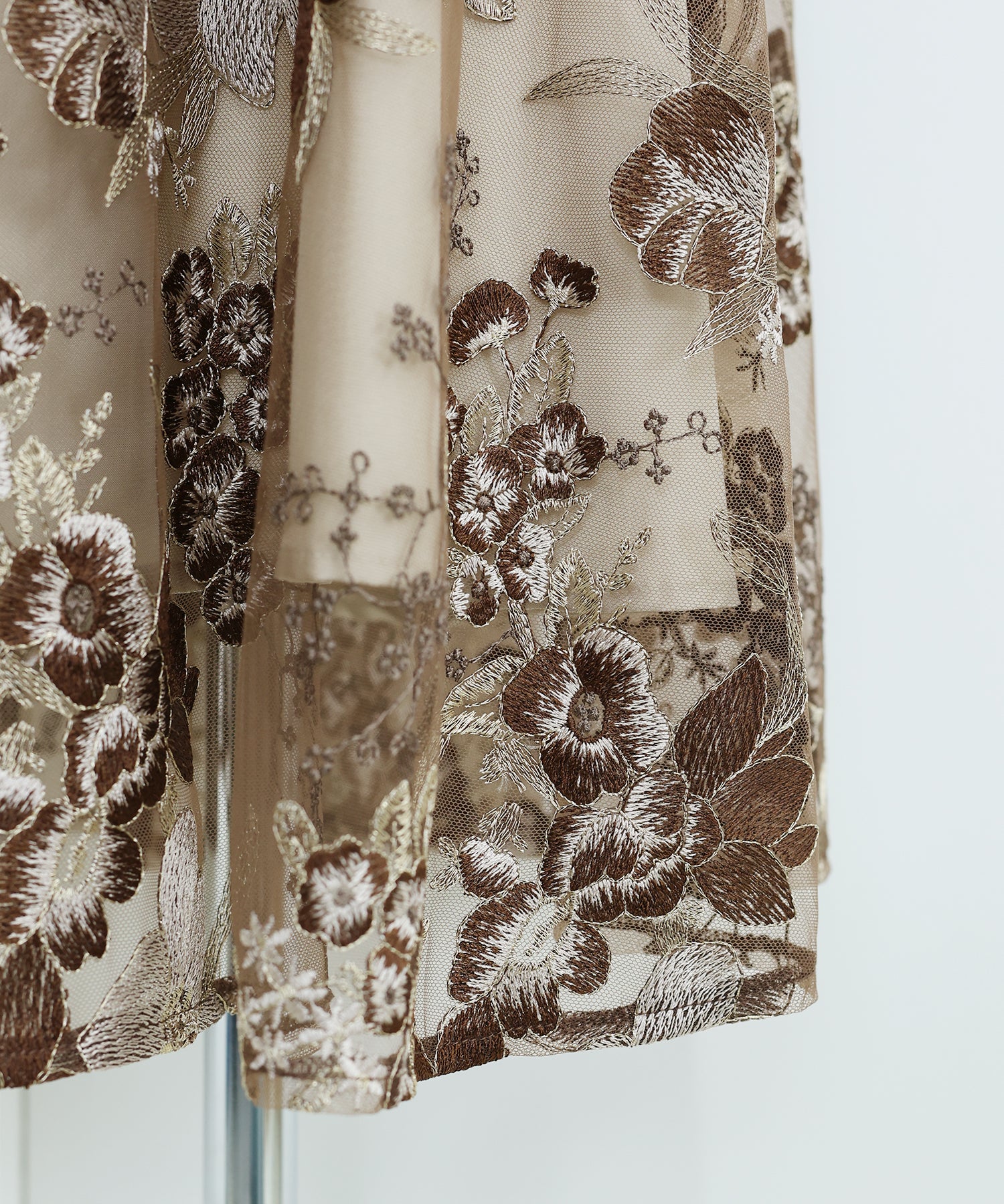 【TIME SALE】フラワーエンブロイダリ―ドレス