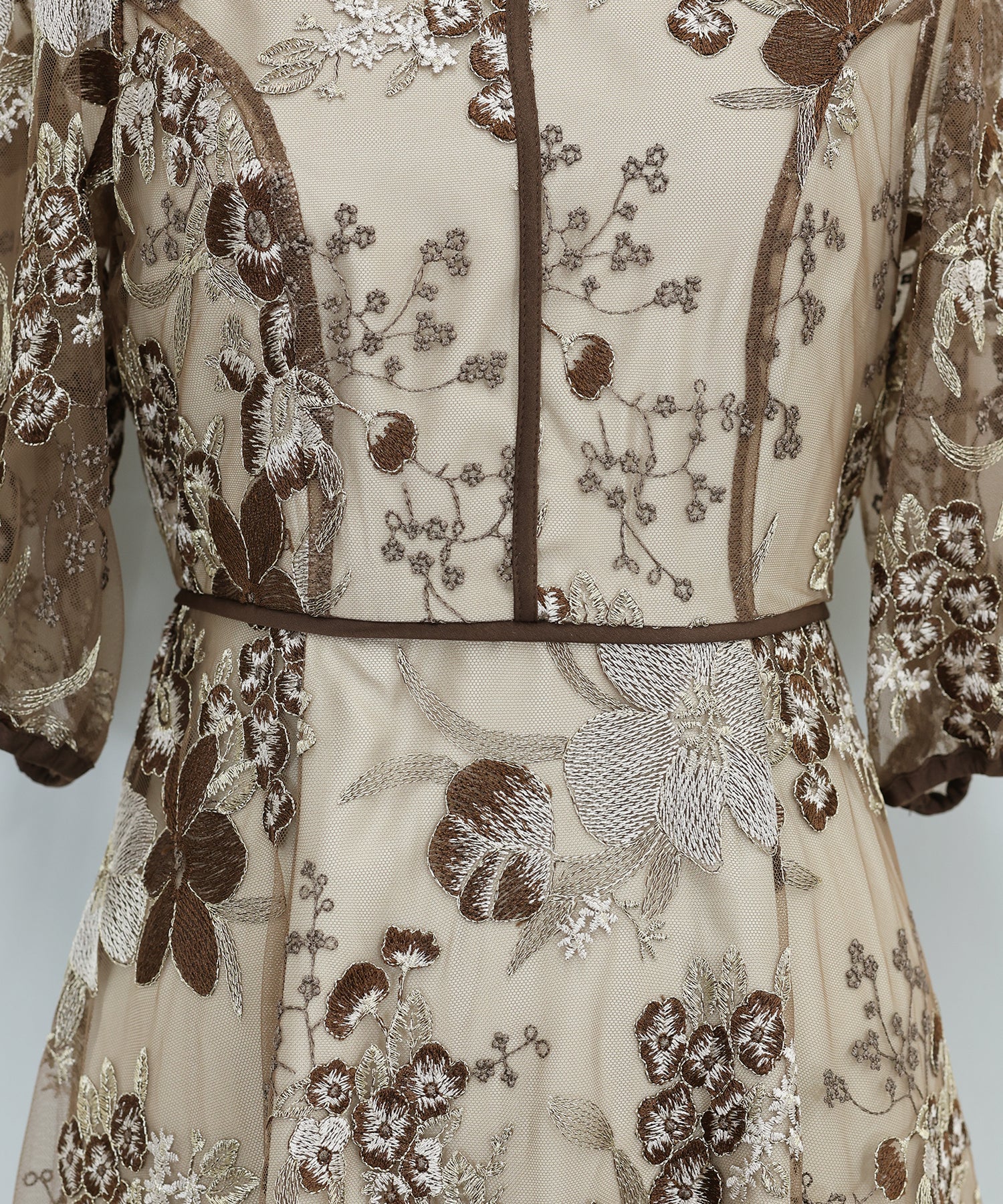 【TIME SALE】フラワーエンブロイダリ―ドレス