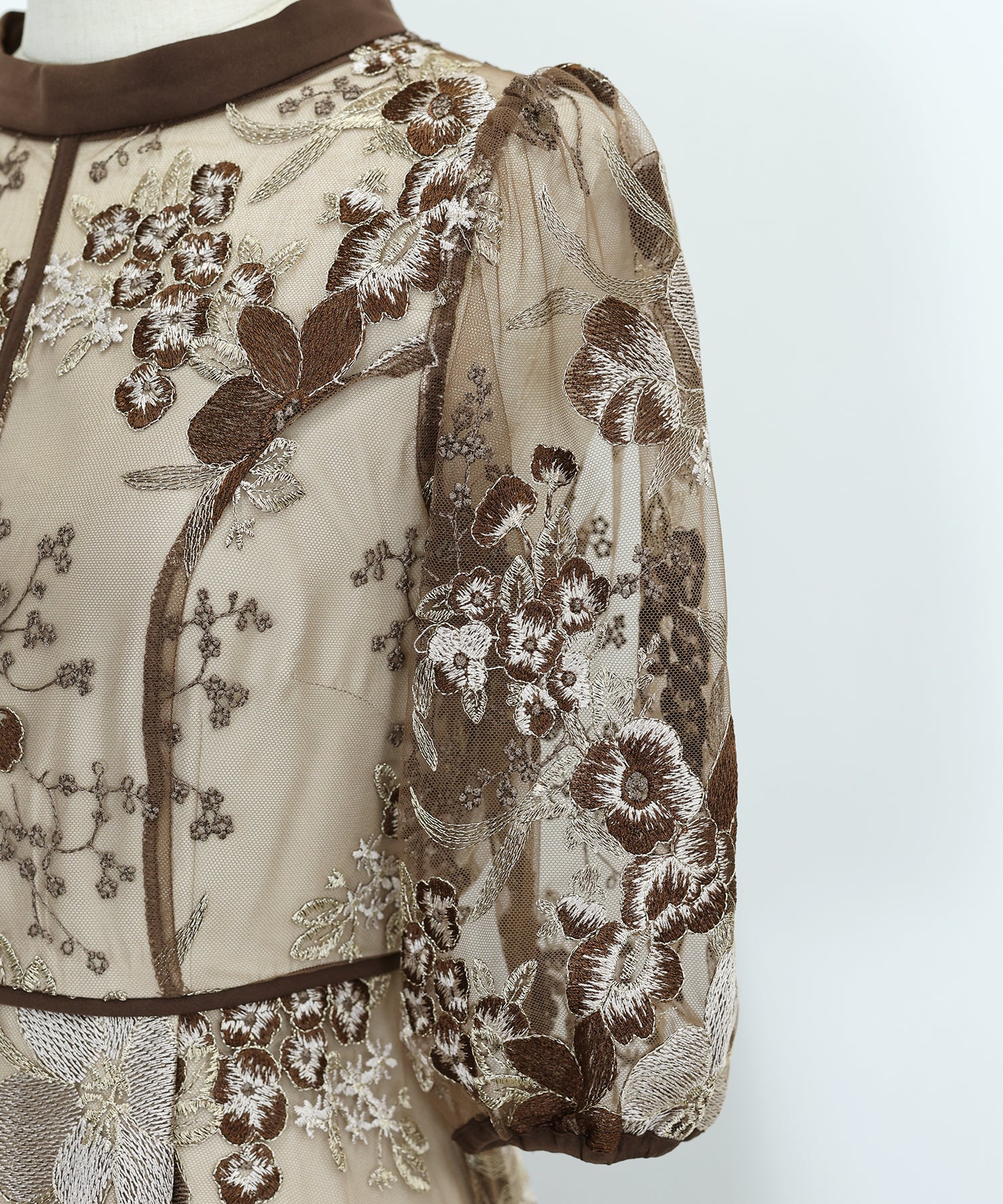 【TIME SALE】フラワーエンブロイダリ―ドレス