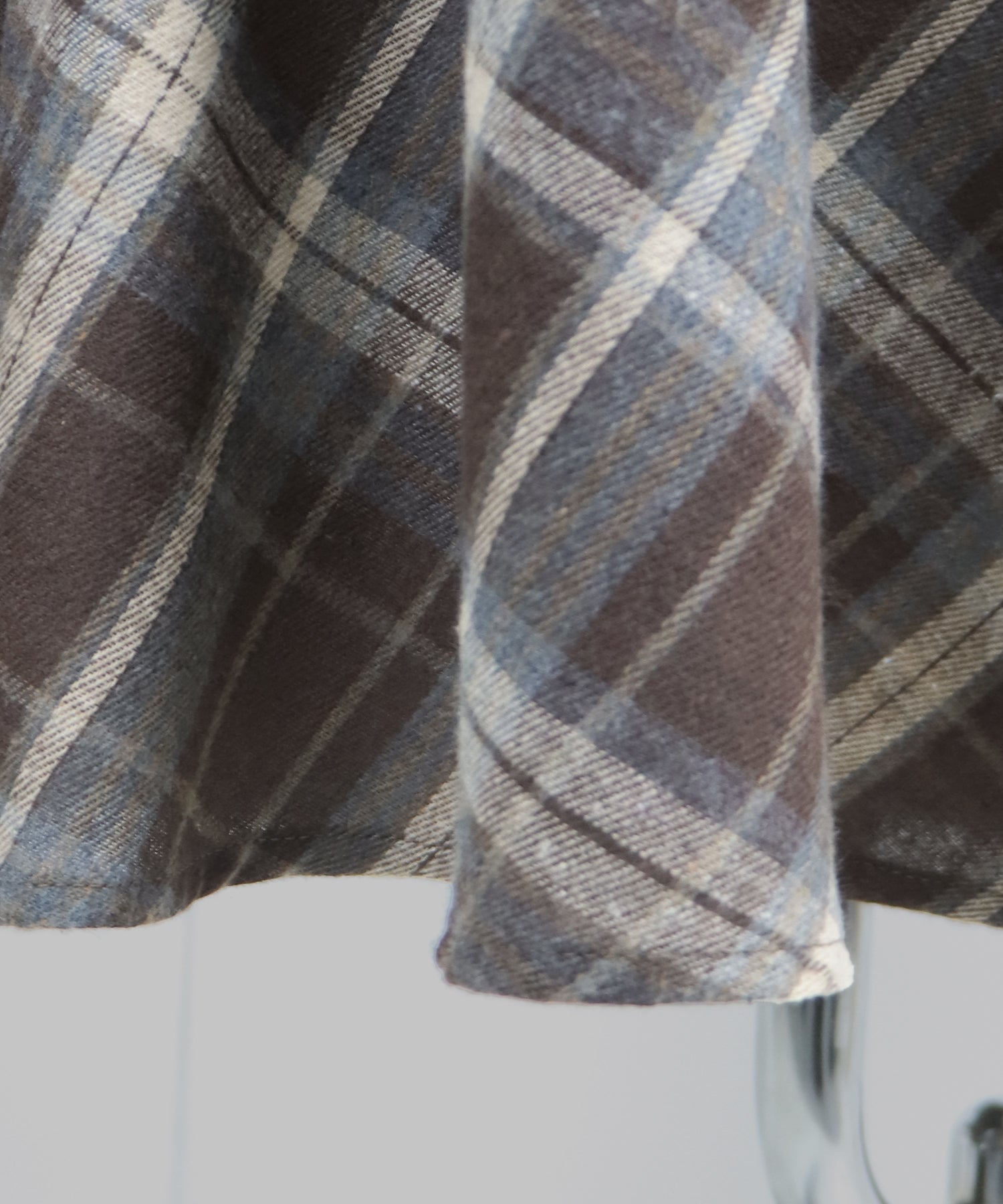 【TIME SALE】チェックドッキングニットワンピース