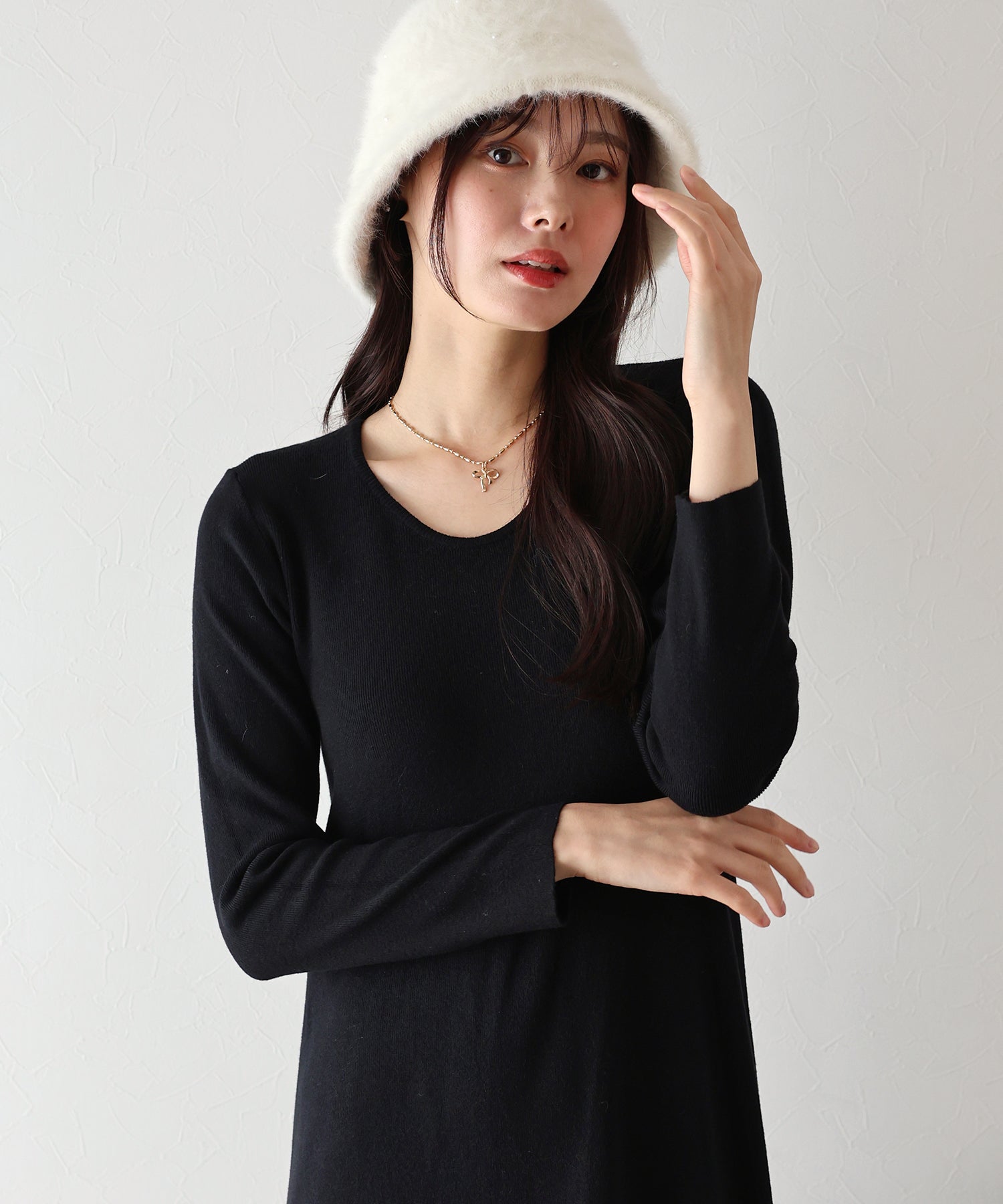 【TIME SALE】ロングニットワンピース