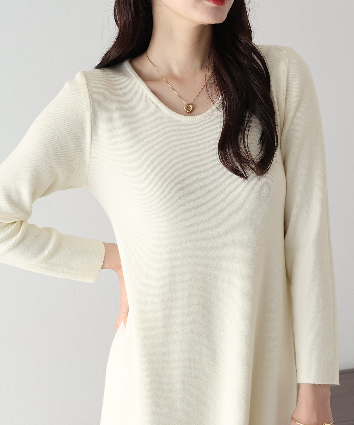 【TIME SALE】ロングニットワンピース