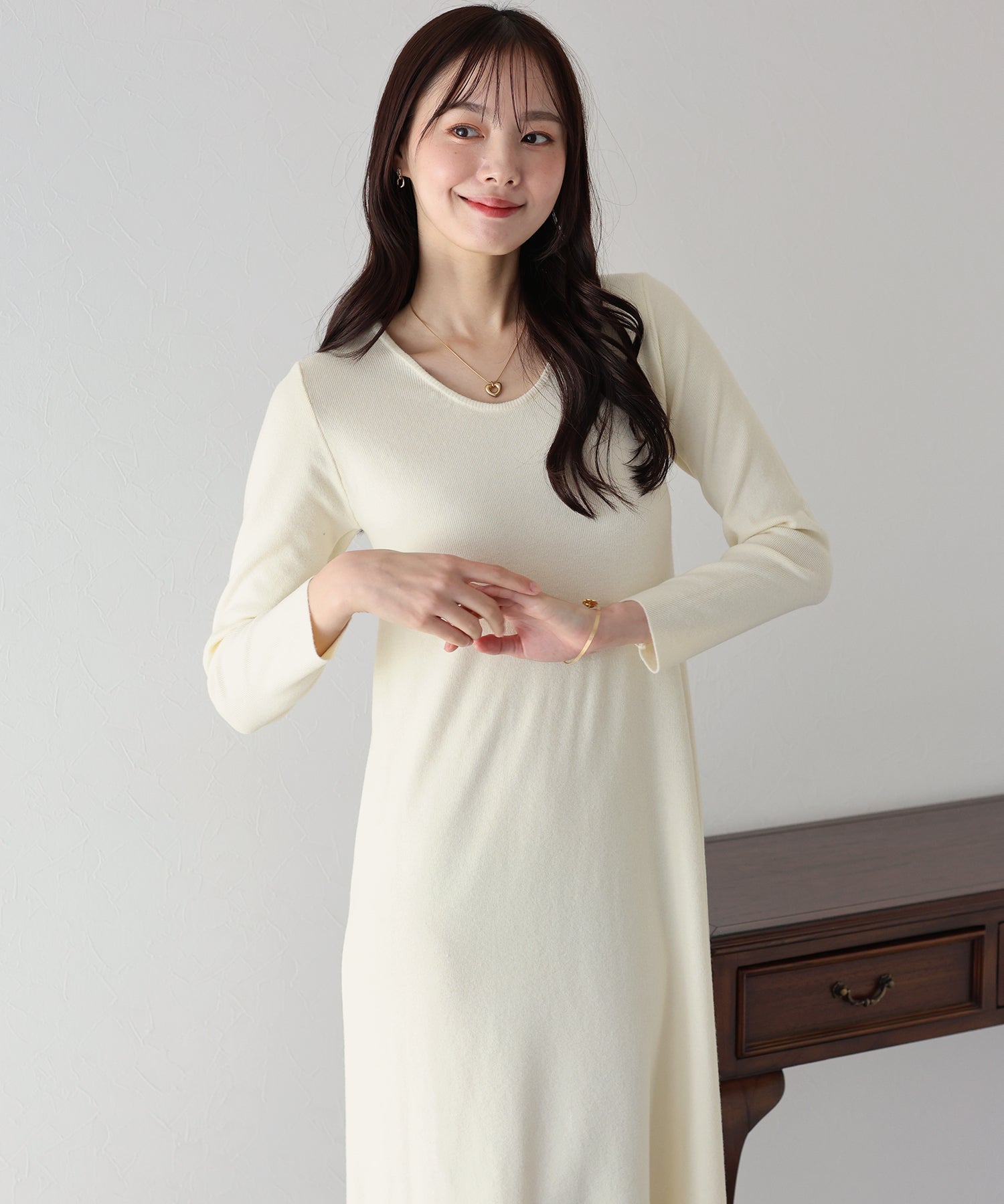 【TIME SALE】ロングニットワンピース