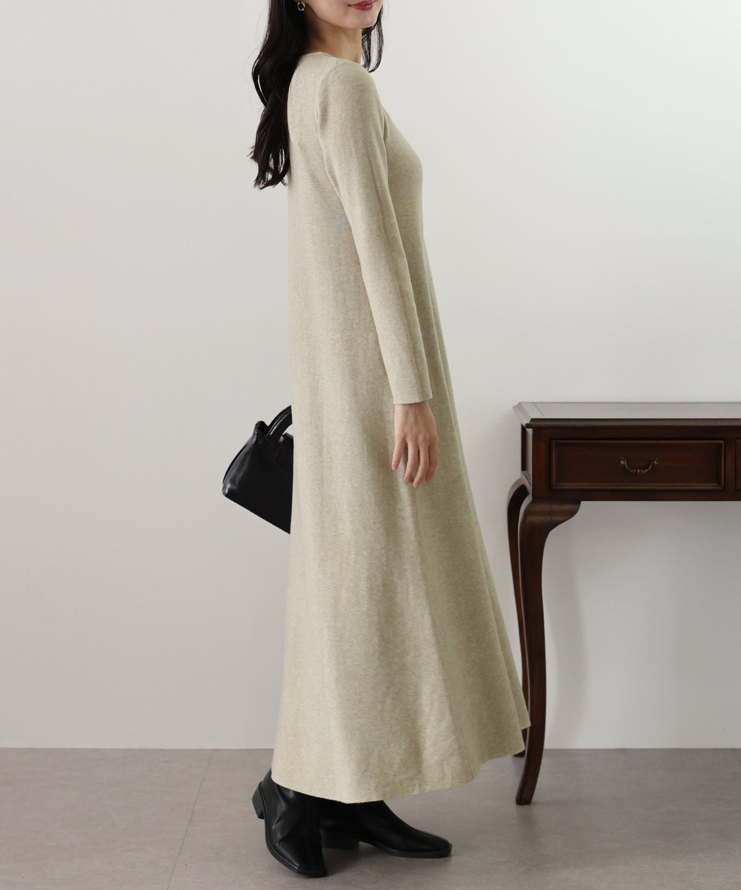 【TIME SALE】ロングニットワンピース