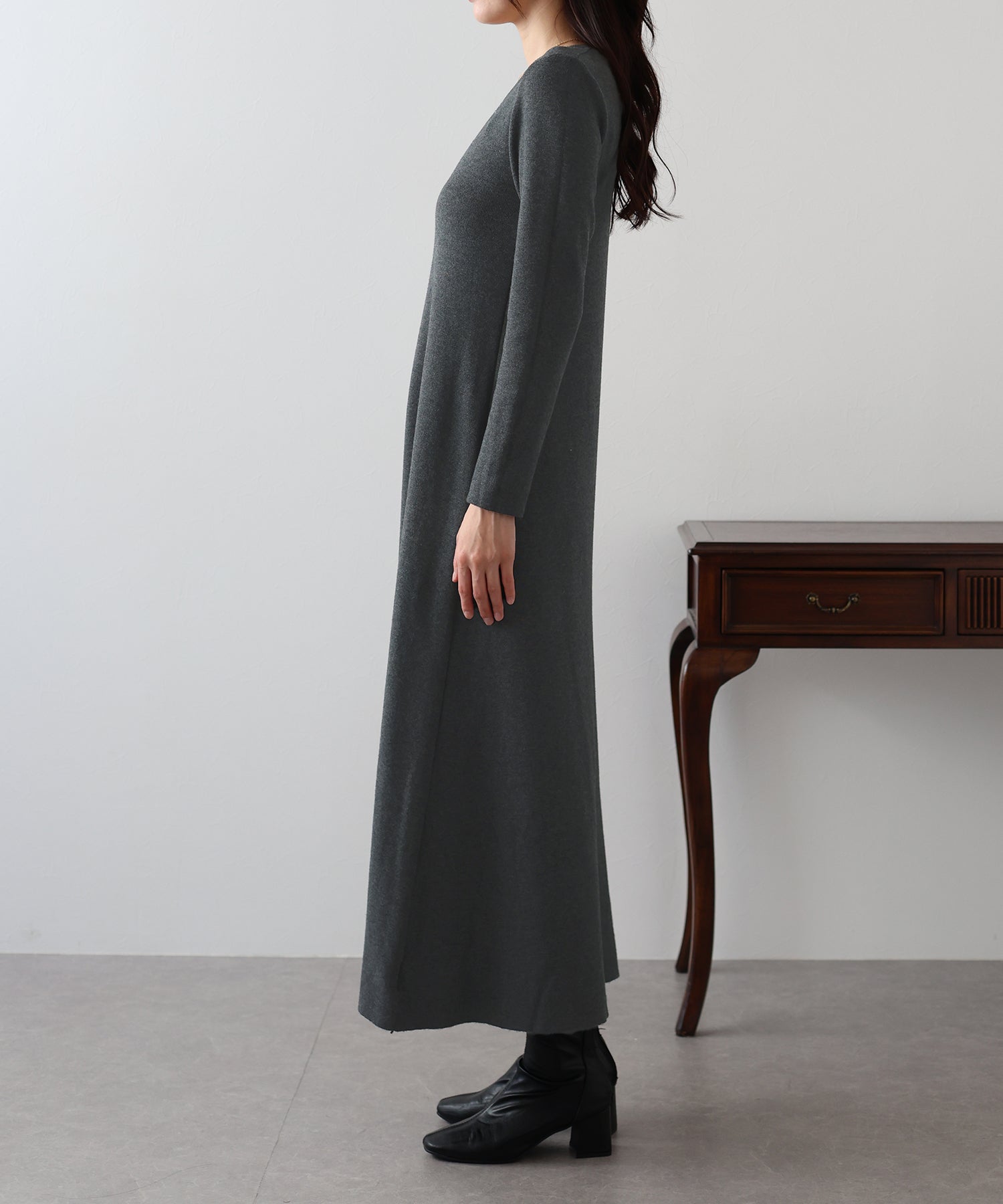 【TIME SALE】ロングニットワンピース