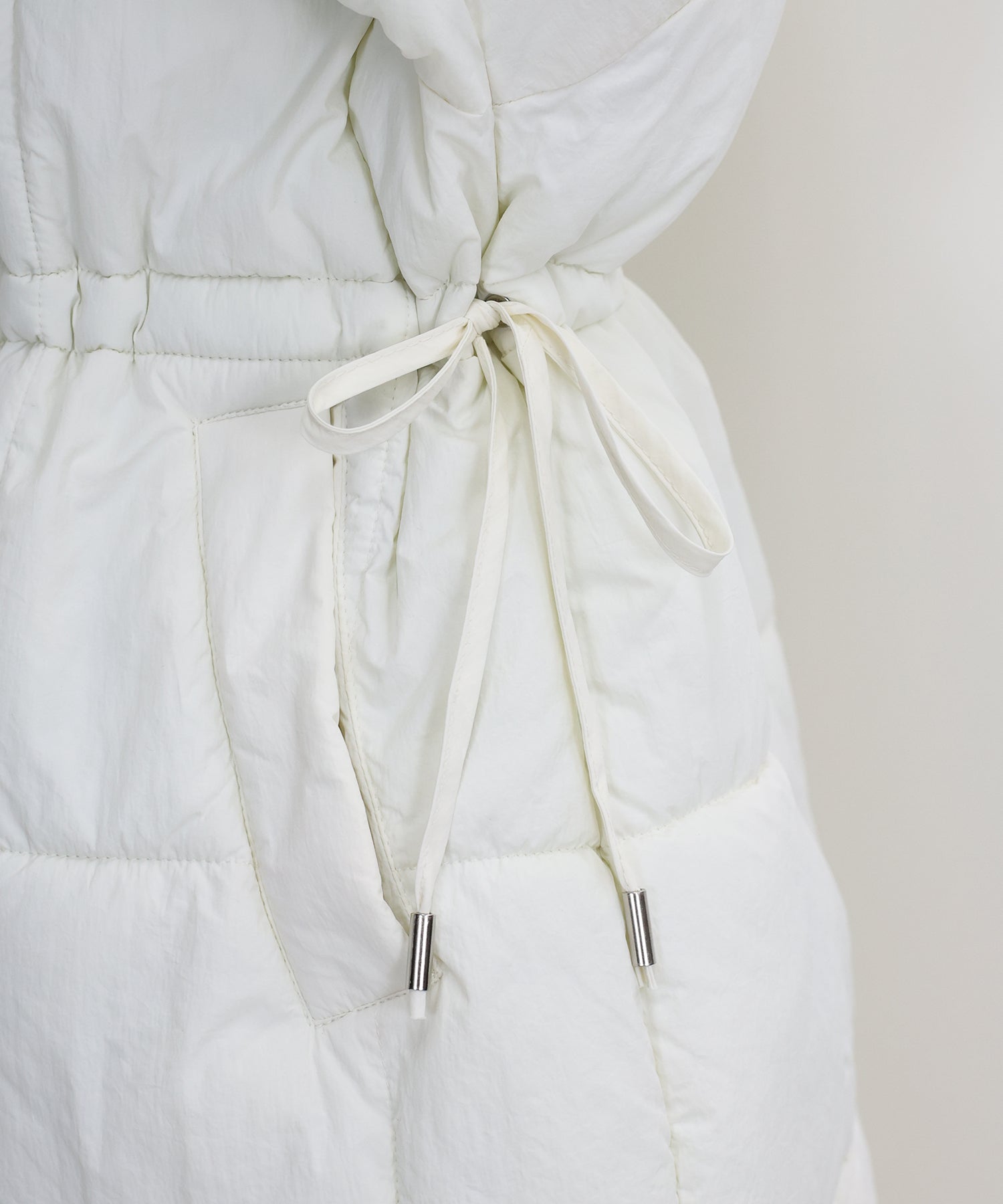 【TIME SALE】ウェストマークファー衿ロングダウン